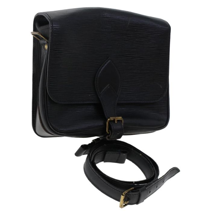 Louis Vuitton Black Epi Leather Noir Cartouchiere Crossbody Bag