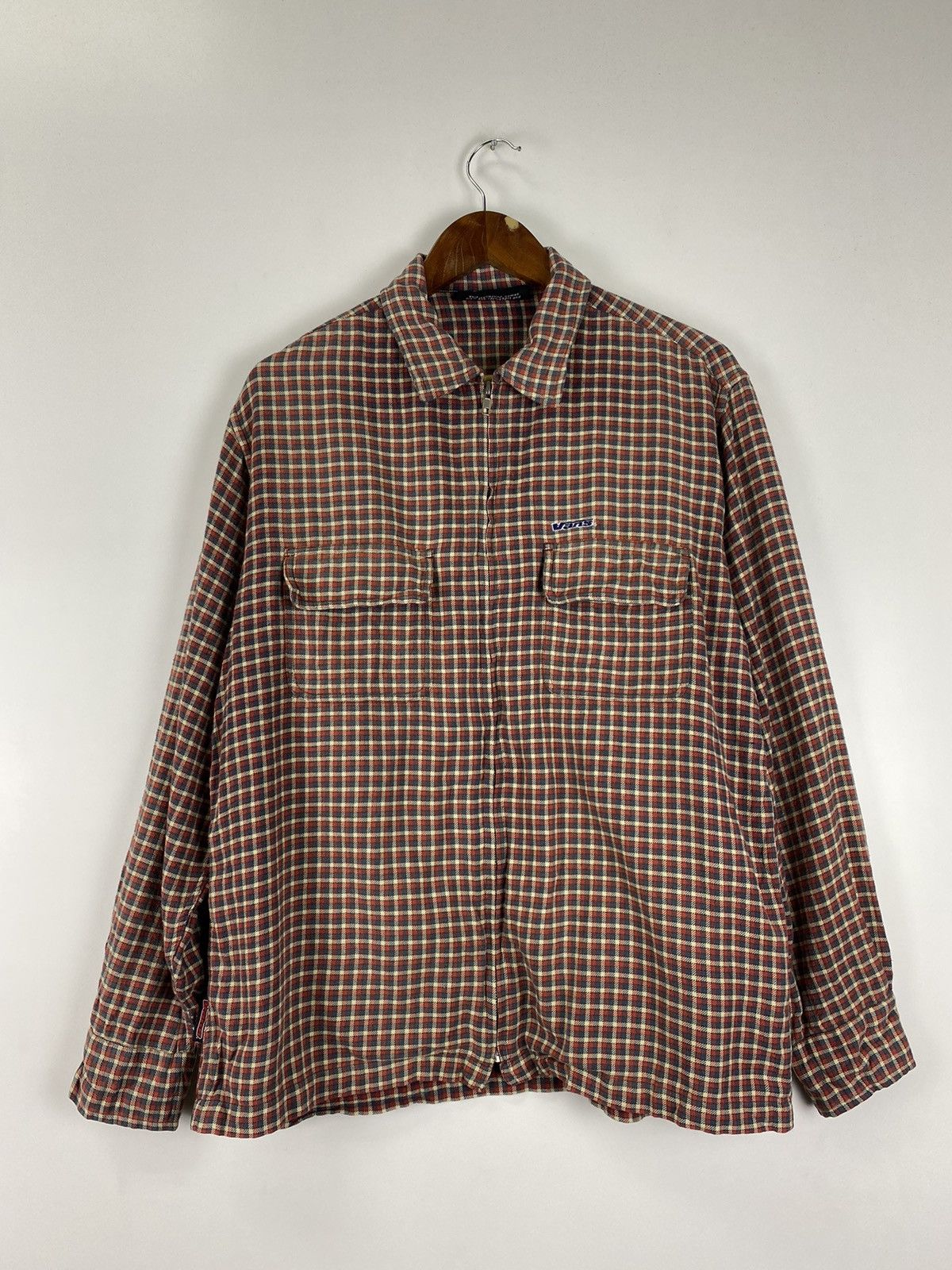 Vans × Vintage Vintage Vans Zip up flannel Size US L / EU 52-54 / 3 - 2 Thumbnail