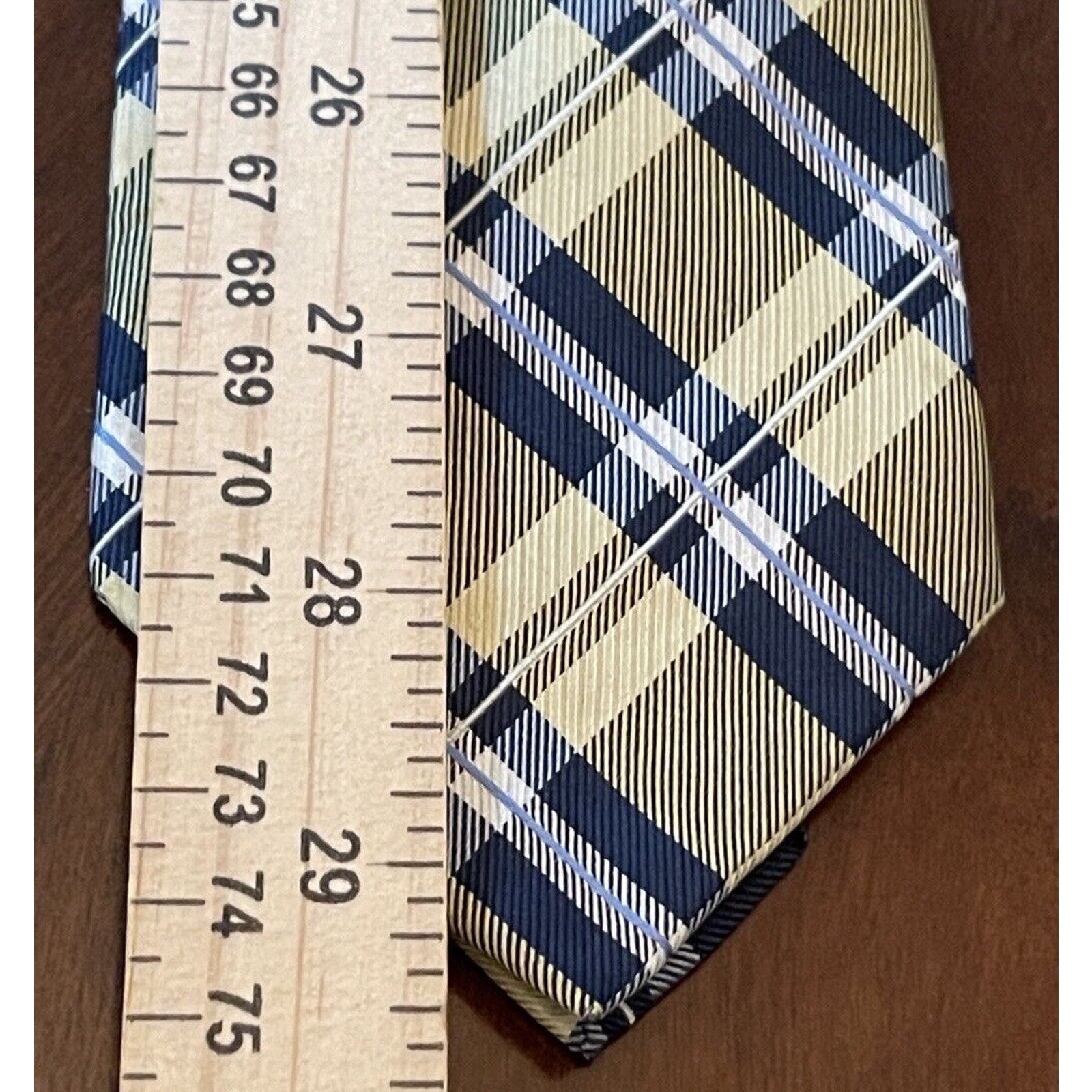 Arrow Arrow Gold Blue 100% Silk Men’s Neck Tie Made In China Size ONE SIZE - 5 Thumbnail