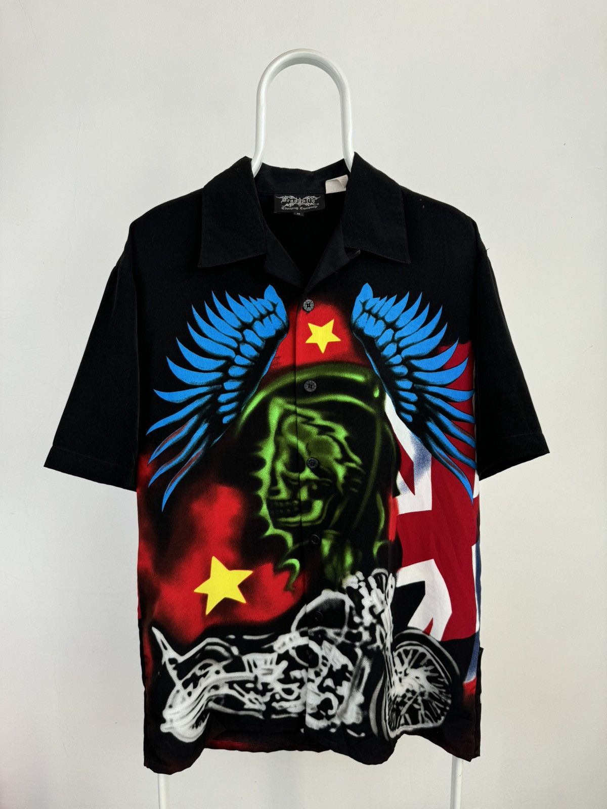 Dragonfly × Vintage Vintage Short Sleeve Dragonfly Biker Style Shirt Size US M / EU 48-50 / 2 - 1 Thumbnail