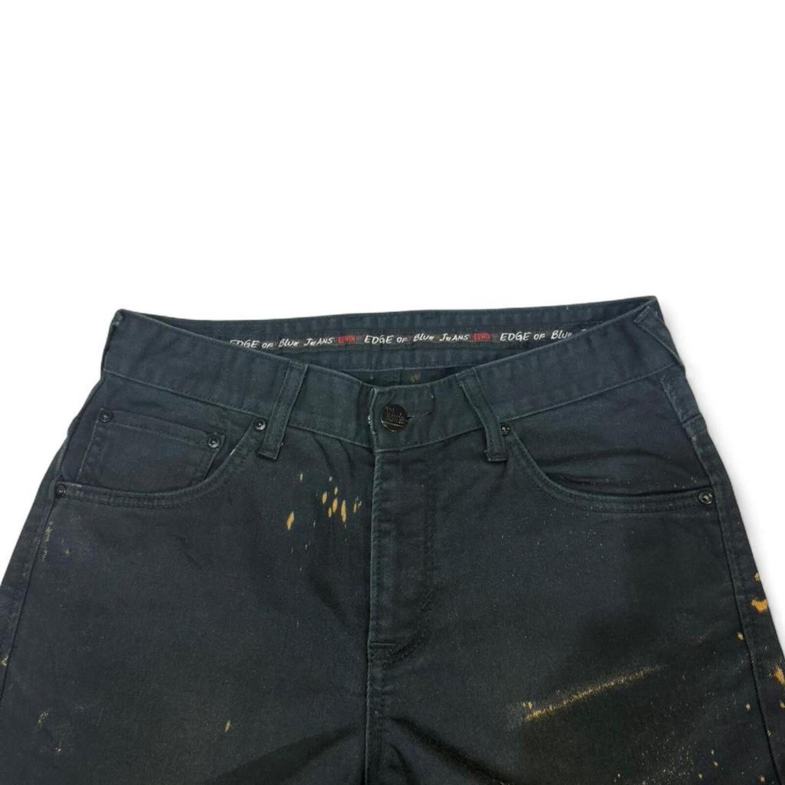 Edwin Edwin black and orange bleached jeans Size US 29 - 4 Thumbnail