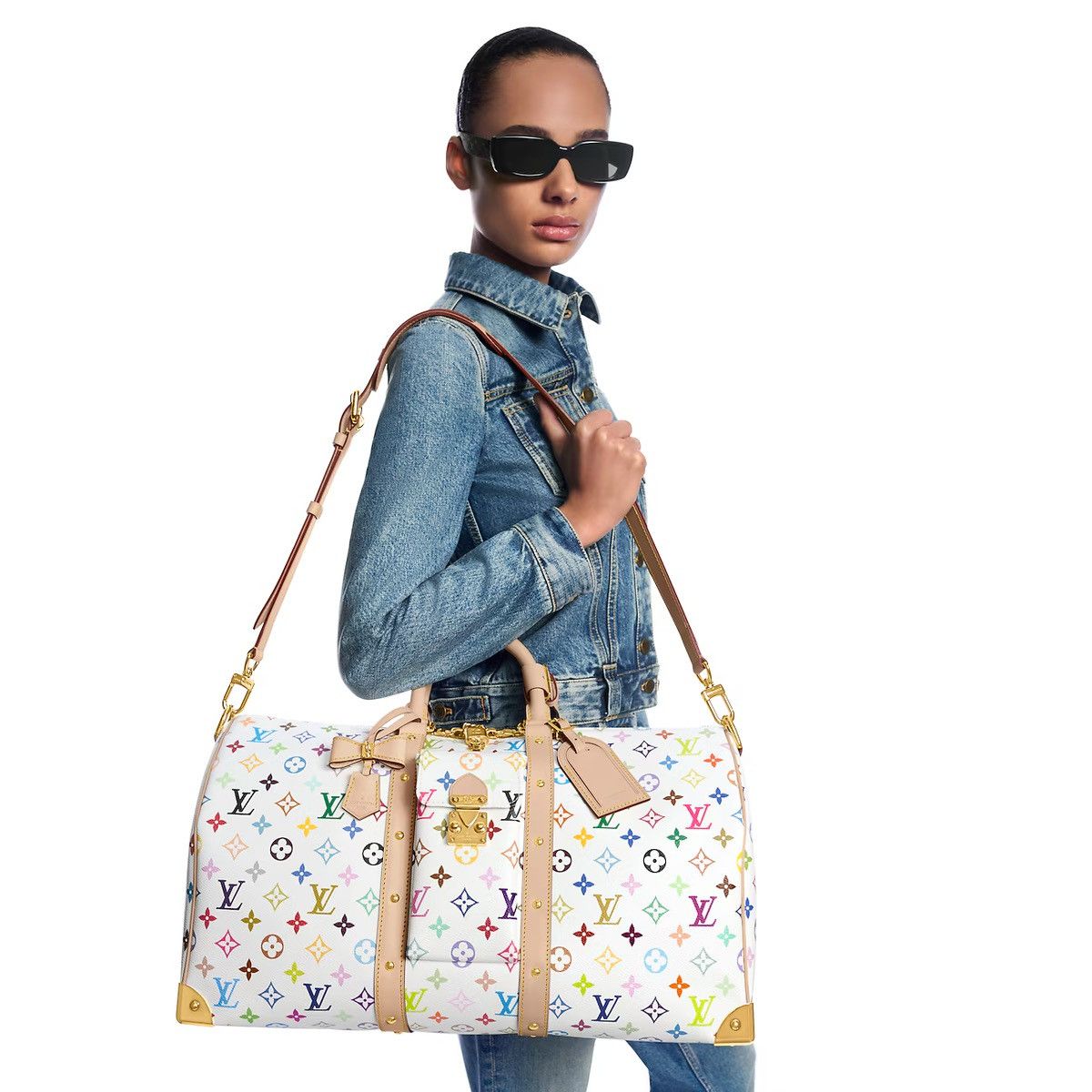 Louis Vuitton LOUIS VUITTON X Takashi Murakamk Keepall Bandoulière 45 Size ONE SIZE - 1 Thumbnail