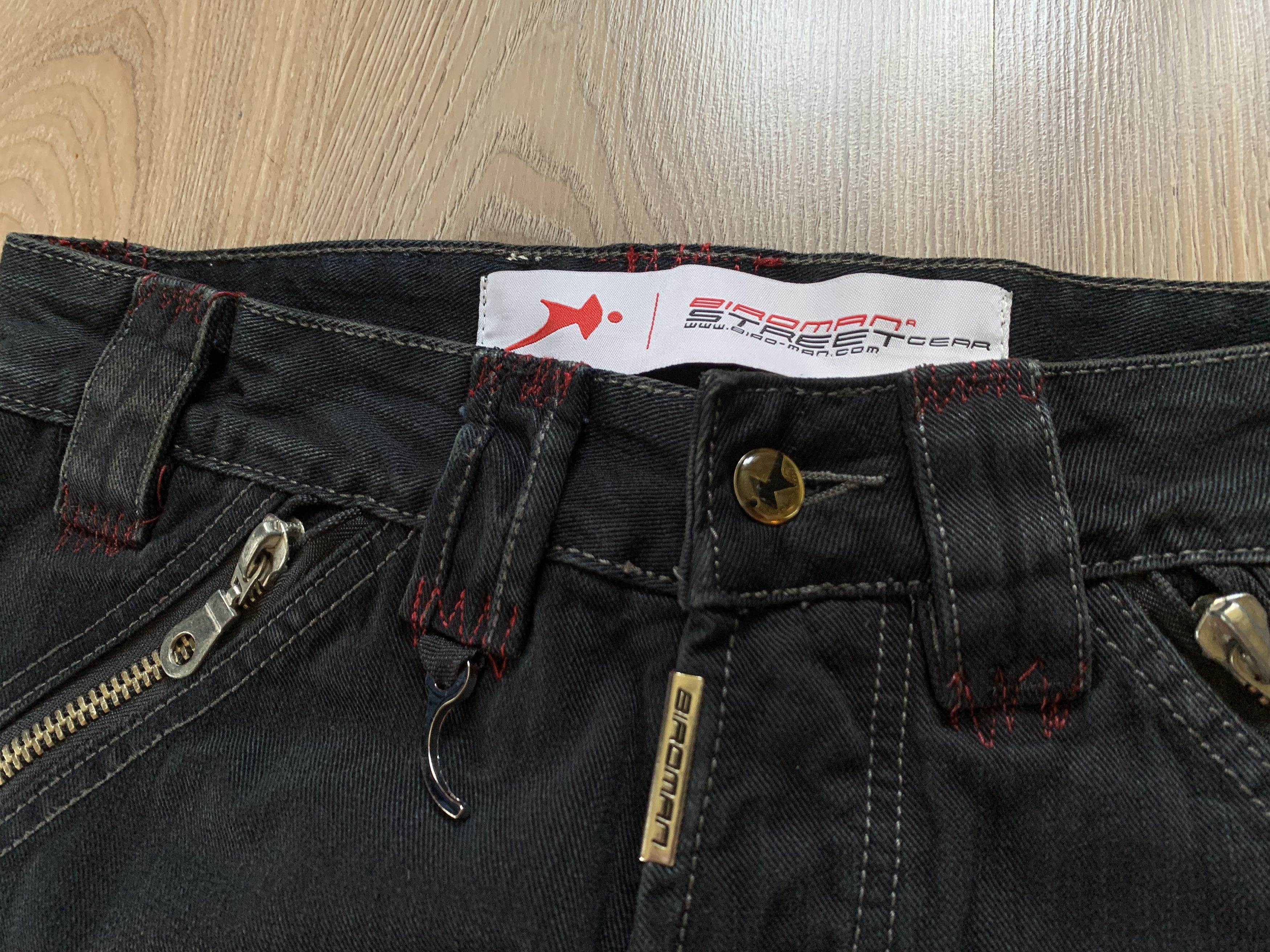 Denime Birdman Street Gear Skull Biker Motorcycle Denim Jeans Size US 30 / EU 46 - 5 Thumbnail