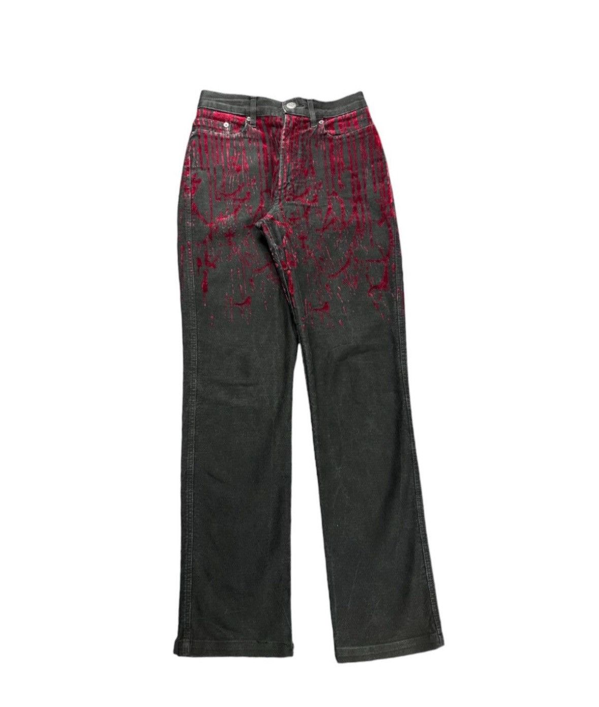 Jean Paul Gaultier × Vintage Jean Paul Gaultier Blood Drip Pants 