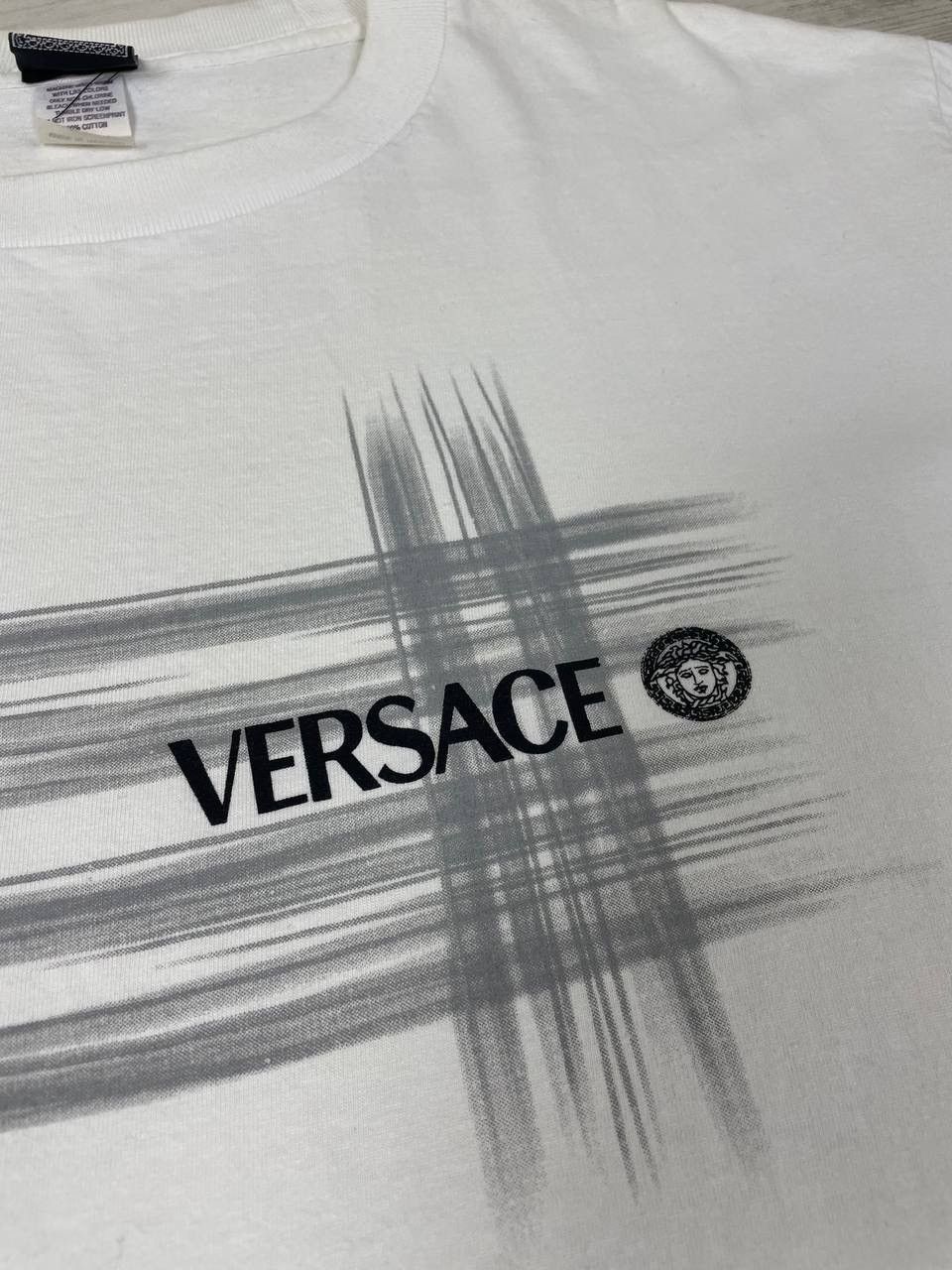 Versace Jeans Couture Vintage Versace Jeans Couture T Shirt 90s Big Logo Luxury Size US XL / EU 56 / 4 - 4 Thumbnail