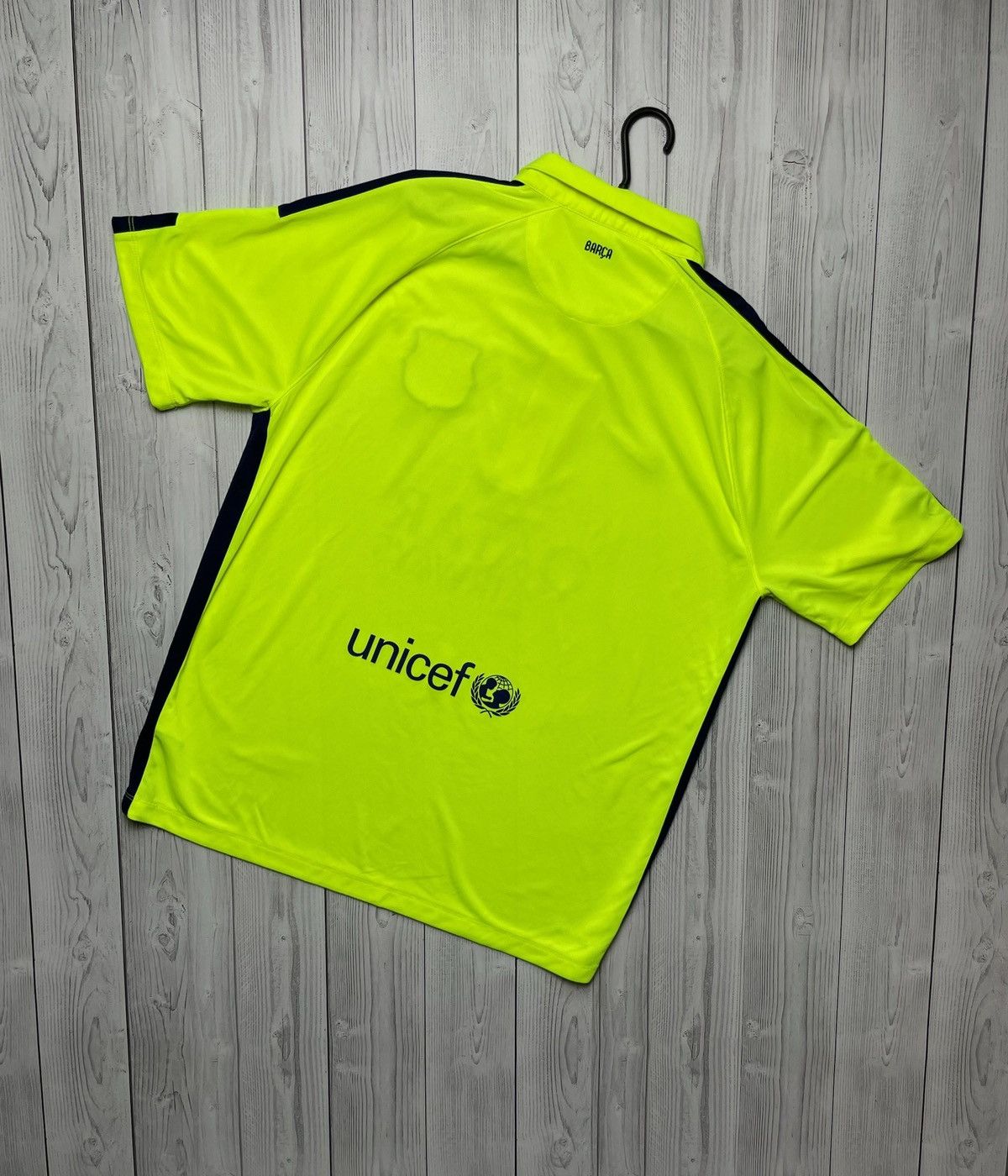 Nike Vintage Nike Barcelona soccer jersey away yellow size XL Size US XL / EU 56 / 4 - 4 Thumbnail