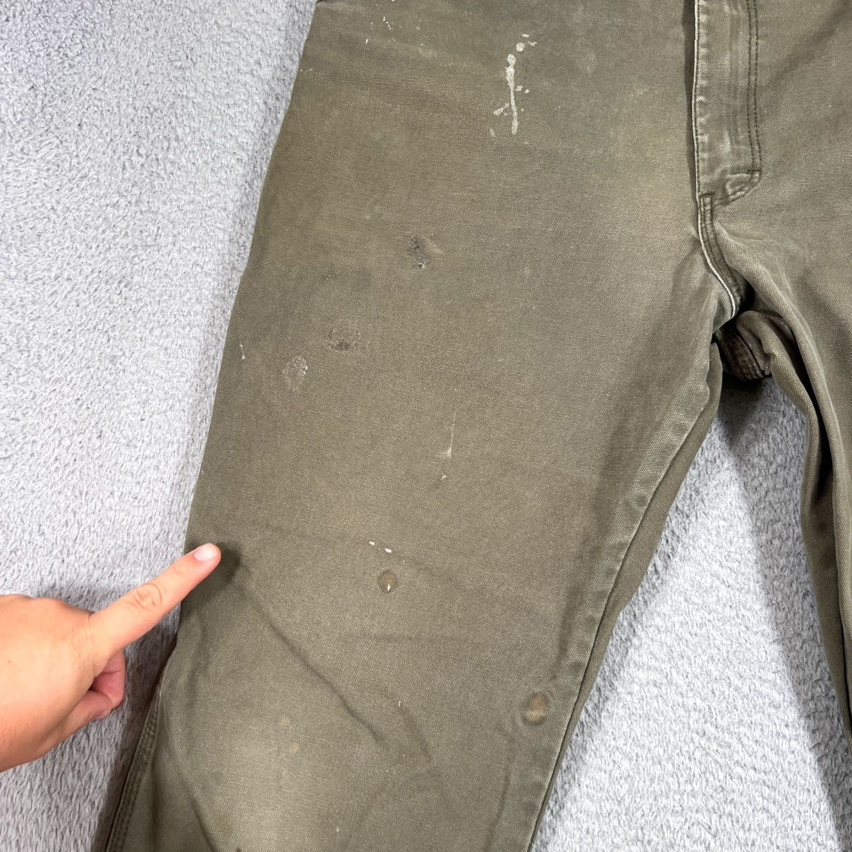 Dickies VINTAGE Dickies Mens Carpenter Pants Workwear Green Size 38X30 Canvas Relaxed Fit Size US 38 / EU 54 - 3 Thumbnail