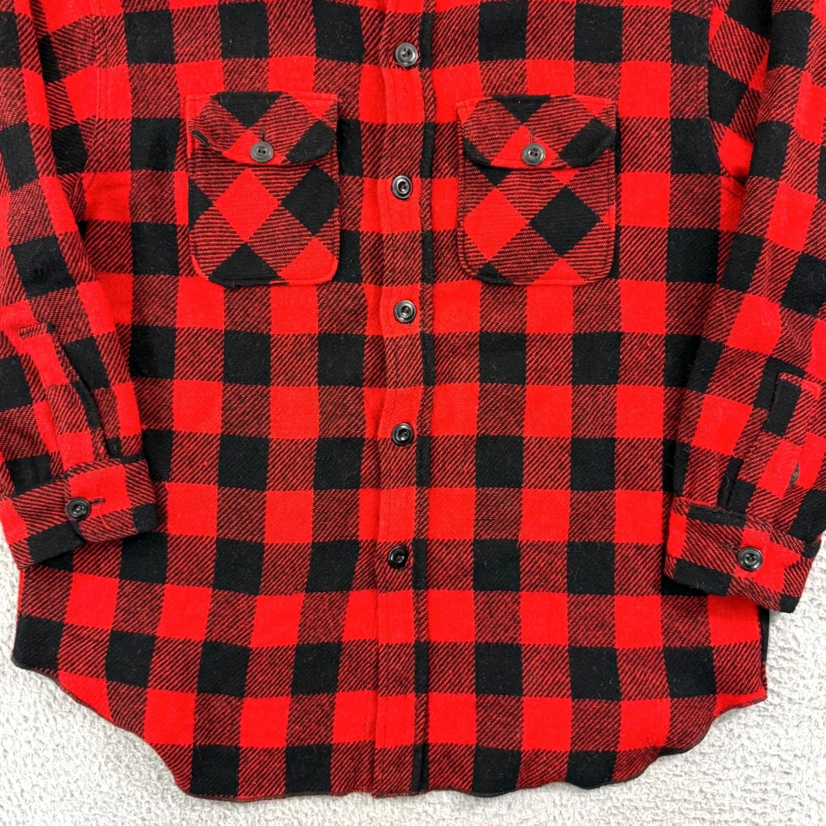 Vintage VINTAGE Chill Chaser Shirt Men XL Red Buffalo Plaid Flannel 80s Long Sleeve USA Size US XL / EU 56 / 4 - 3 Thumbnail