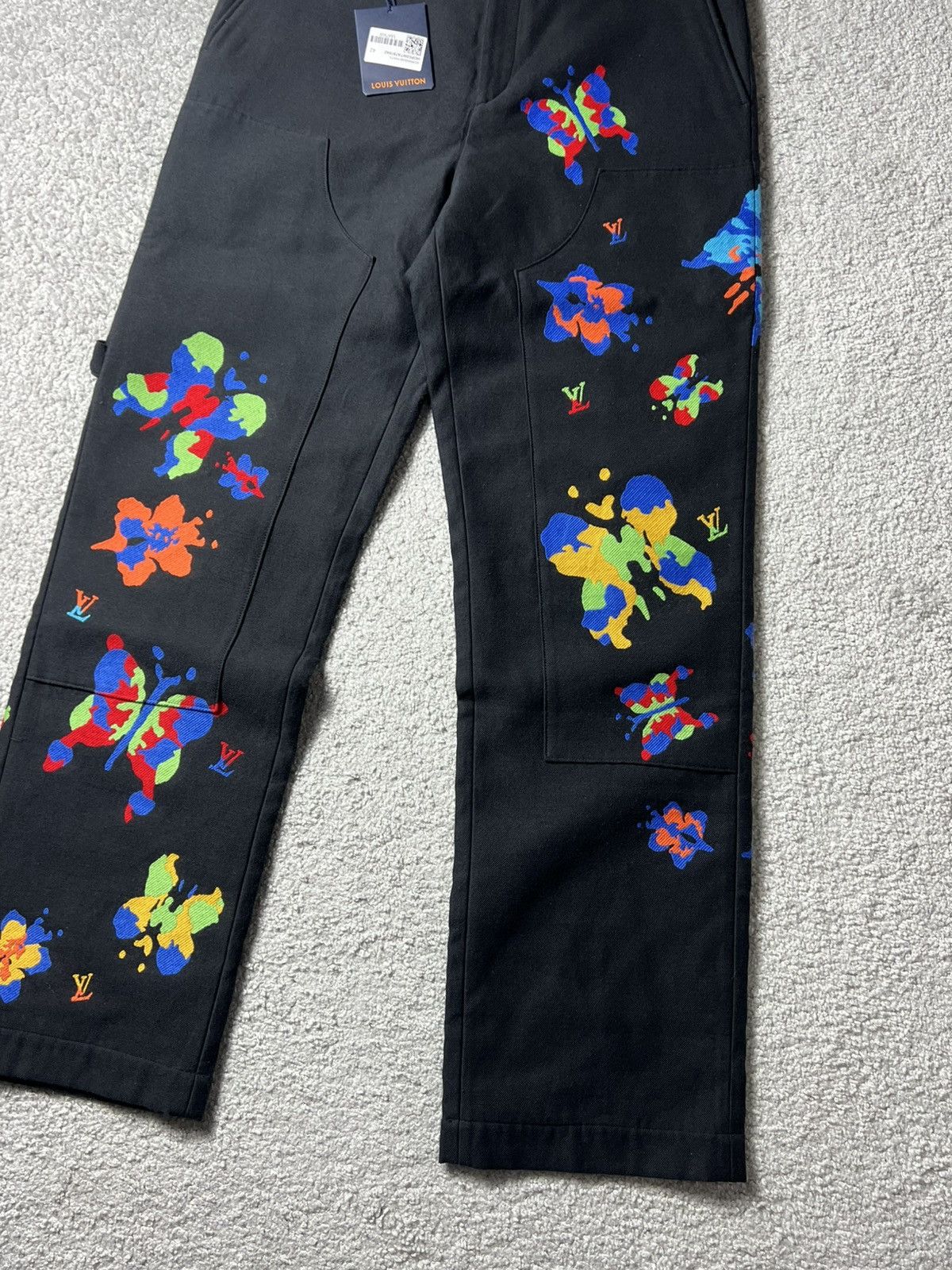 Louis Vuitton SS23 Louis Vuitton Butterfly Print Double Knee Pants Size US 32 / EU 48 - 4 Thumbnail
