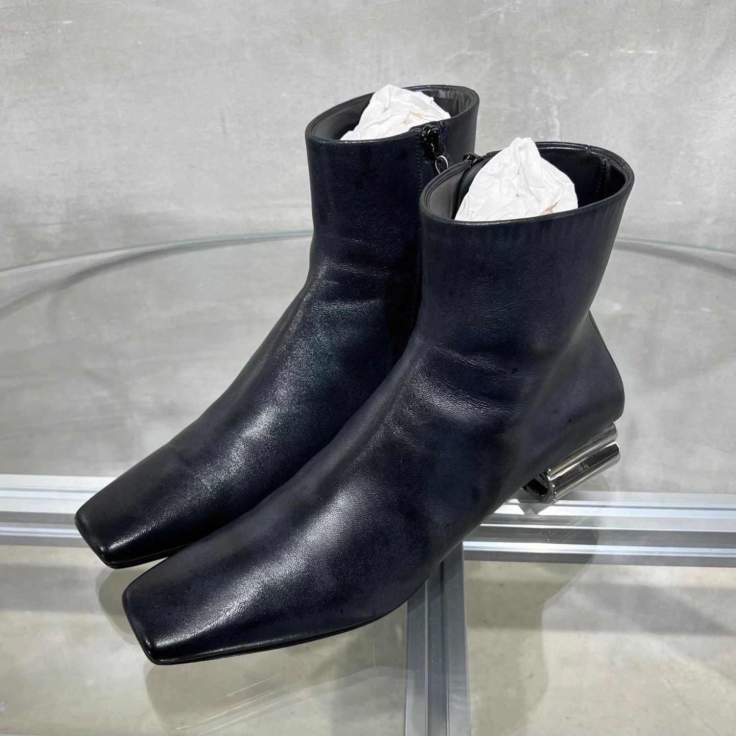 Balenciaga Balenciaga Black Square Toe Boots New Worn EU37 Size US 7 / IT 37 - 2 Thumbnail