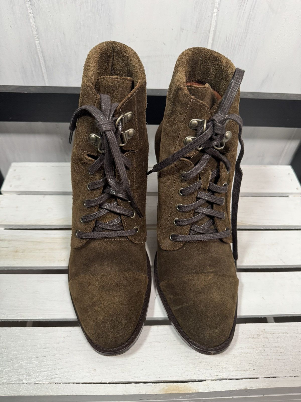 Ariat Ariat Two24 NEW Olive Green Leather Booties, Size 9.5 Size US 9.5 / IT 39.5 - 6 Thumbnail
