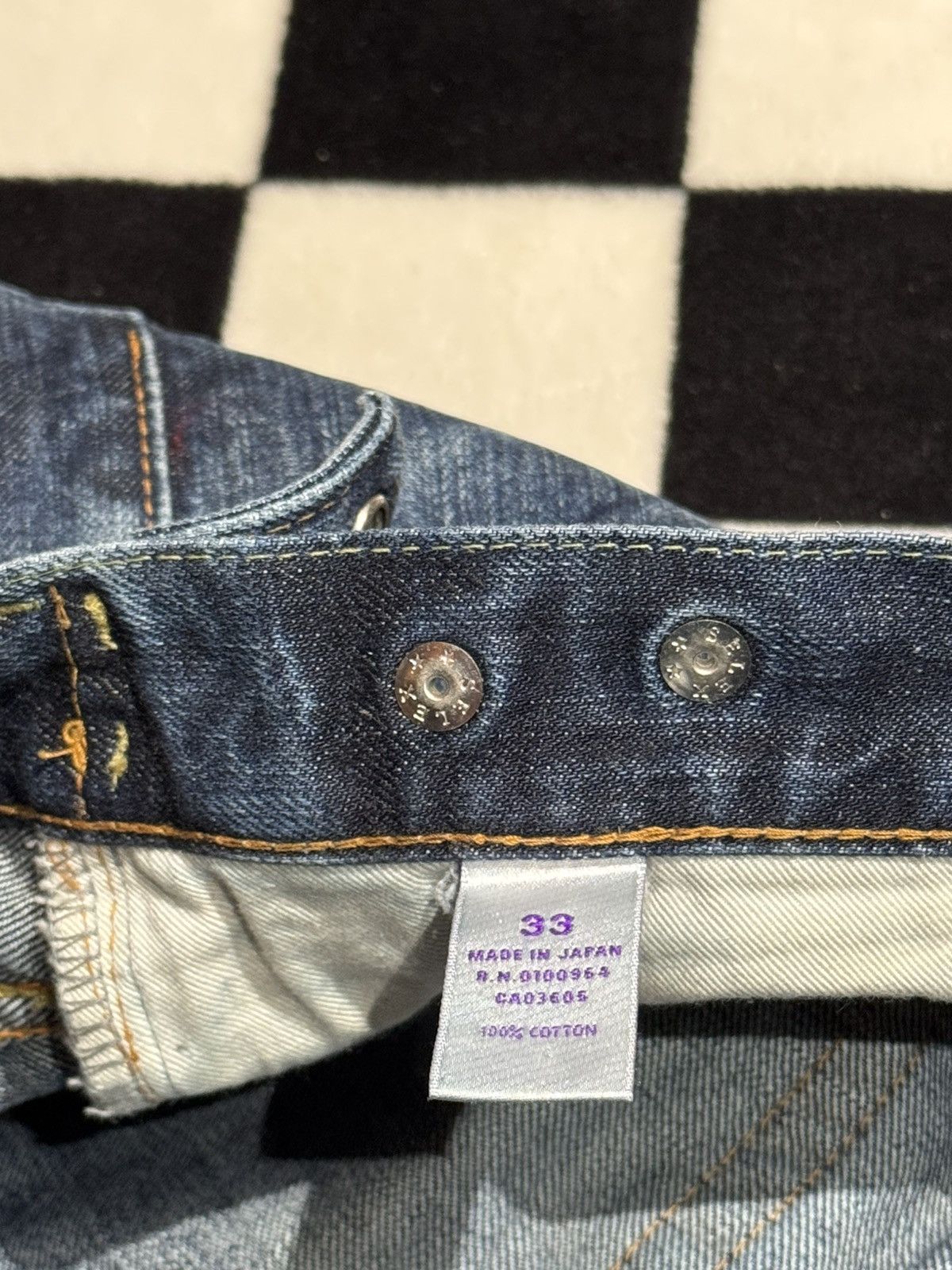 Prps RARE $638 SELVEDGE JAPAN DISTRESSED JEANS DENIM Size US 33 - 11 Thumbnail