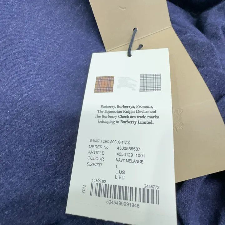 Burberry Burberry Burberry Logo Crew Neck T-Shirt for Men-2507 Size US L / EU 52-54 / 3 - 7 Thumbnail