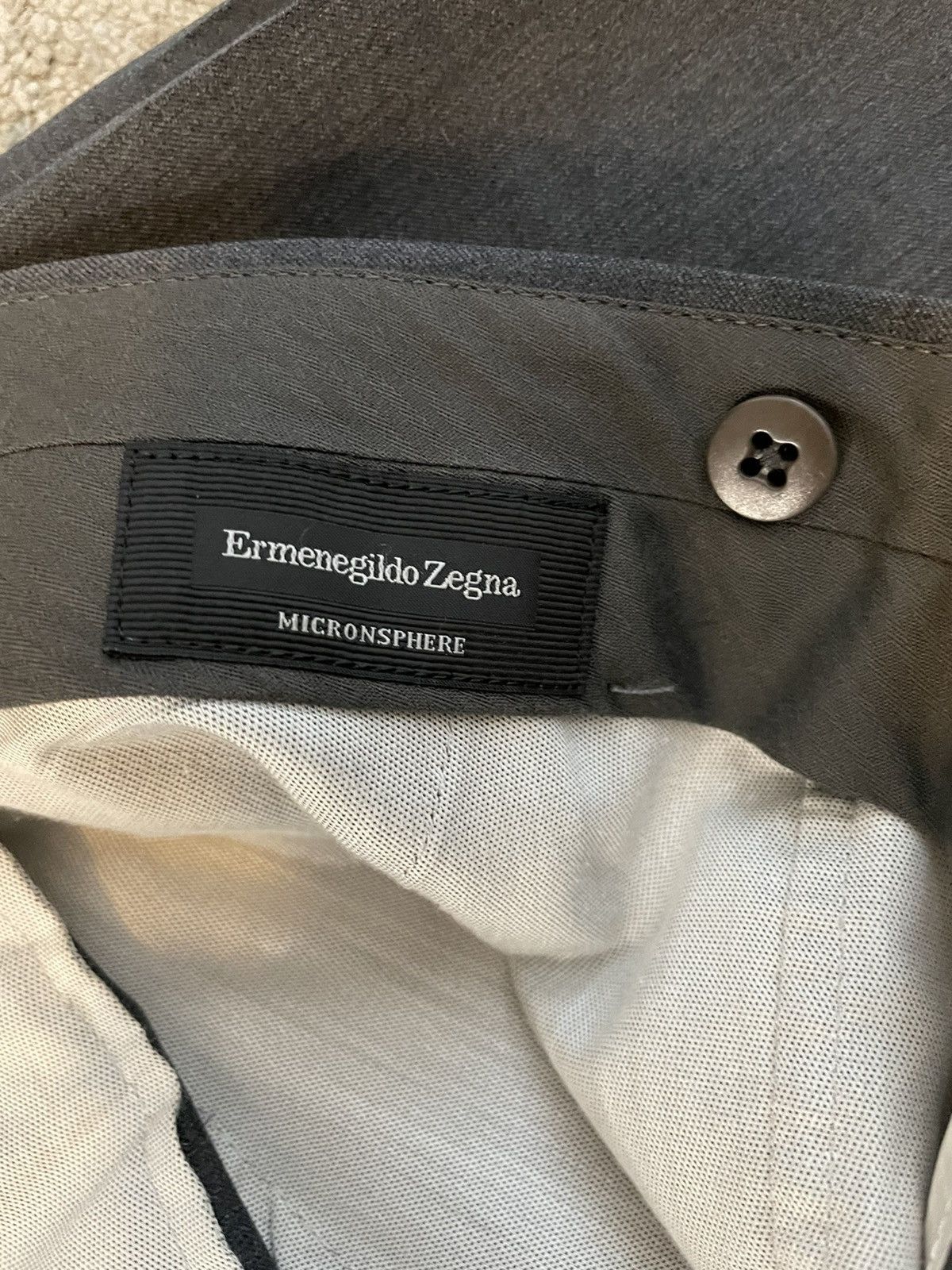 Ermenegildo Zegna Micronsphere Wool Dress Pant Size 38R - 7 Thumbnail
