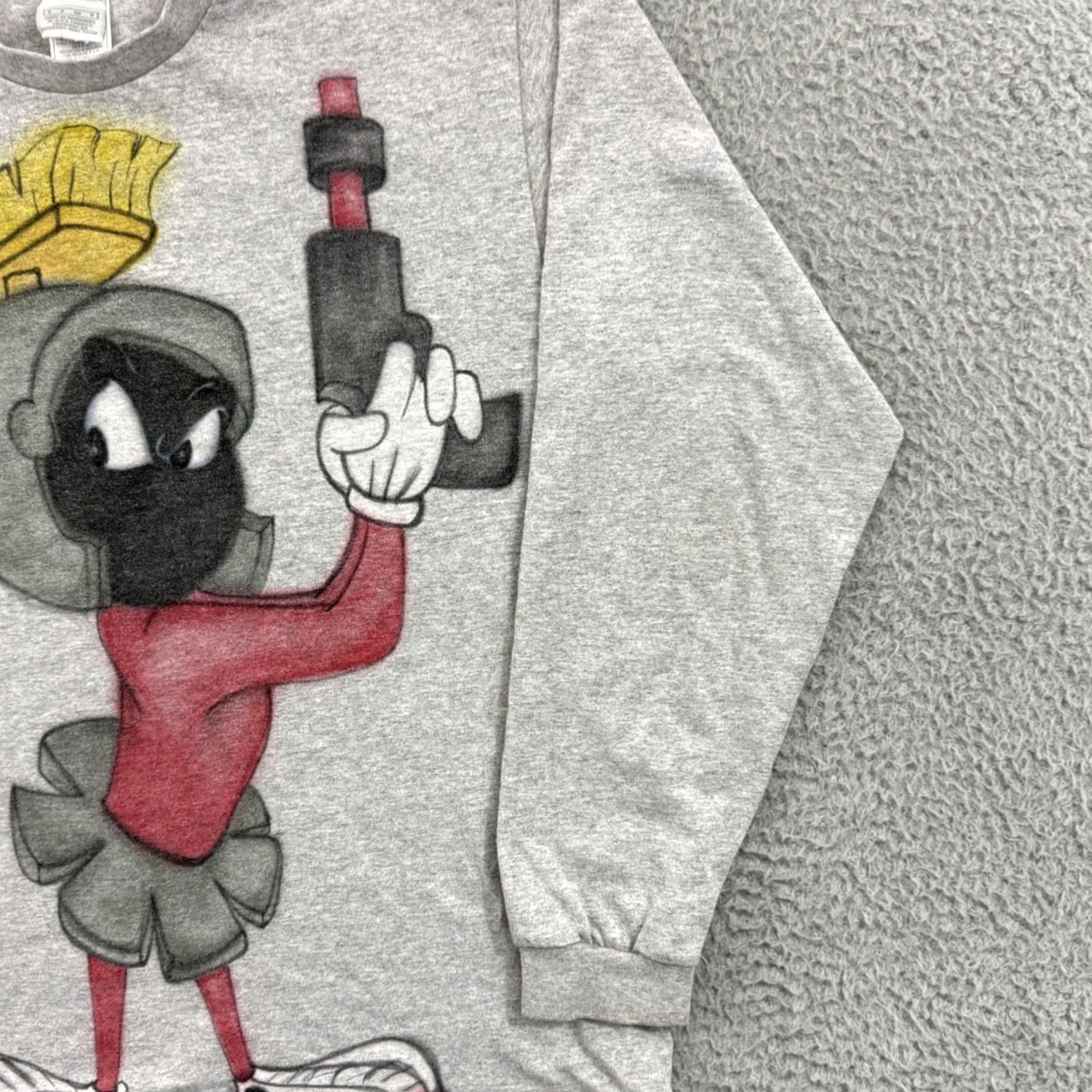 Nike VINTAGE Nike Marvin The Martian Shirt Mens Small 90s Gray Looney Tunes Cartoon Size US S / EU 44-46 / 1 - 5 Thumbnail