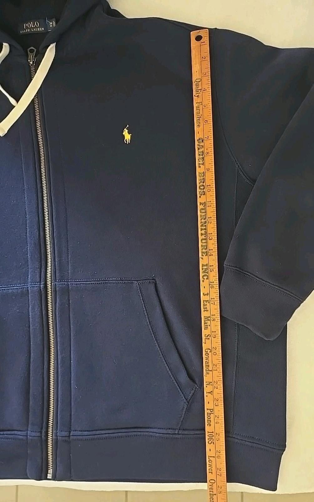 Polo Ralph Lauren Polo Ralph Lauren Hoodie Men's 3XB Zip Fleece Jacket Size US XXL / EU 58 / 5 - 6 Thumbnail
