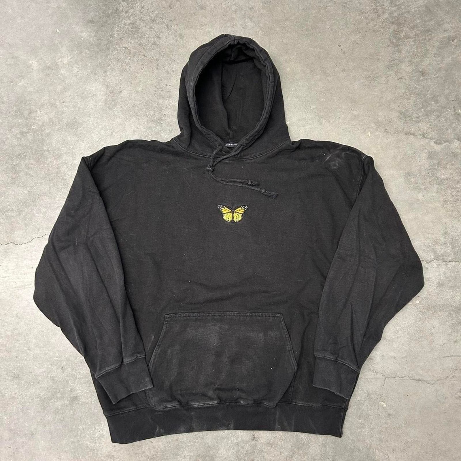 Black Butterfly Hoodie Grailed