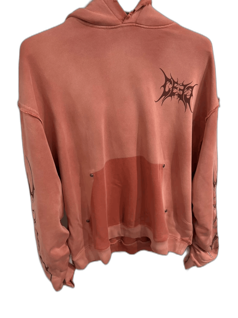 Balenciaga CEEC Pink Sparkle Letter Hoodie Size US M / EU 48-50 / 2 - 1 Thumbnail