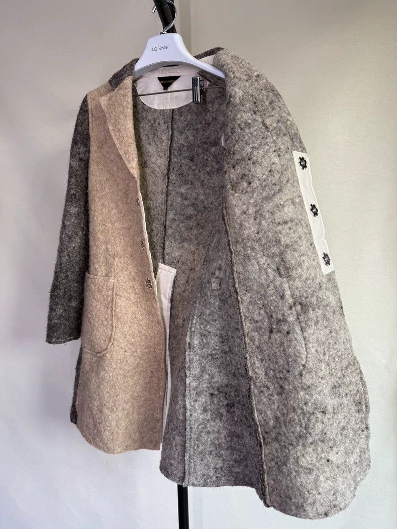 Comme des Garcons Comme des Garcons Felt color matching coat coat Size XS / US 0-2 / IT 36-38 - 6 Thumbnail