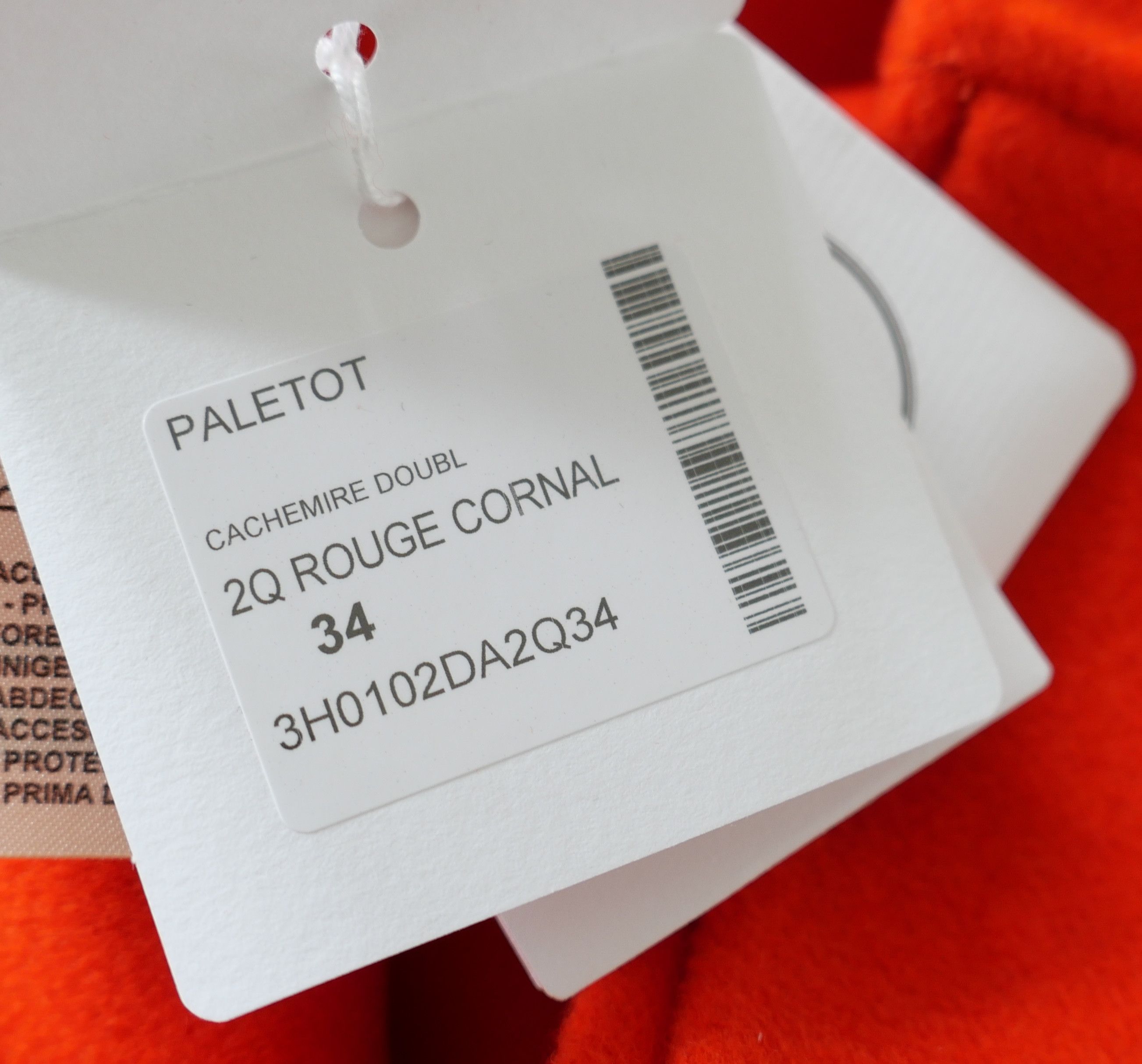 Hermes Hermes Rouge Cornaline Double Faced Cashmere Jacket Size XS / US 0-2 / IT 36-38 - 9 Thumbnail