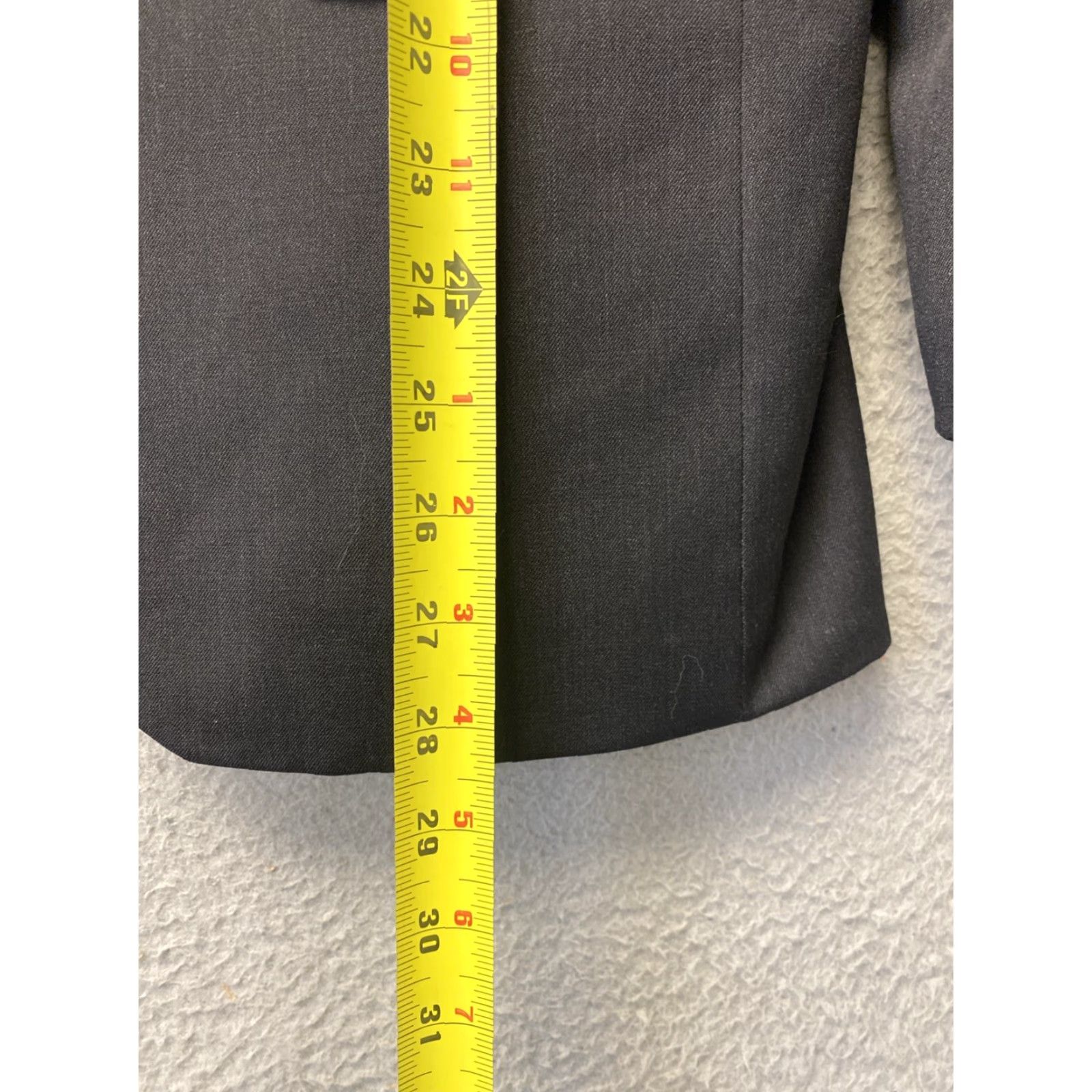 Pronto Uomo PRONTO Uomo Platinum Mens Sport Coat Jacket Blazer Gray 35S Single-Breasted 2-Button Notch Wool Jacket Short Dry Clean Only Mens Size 34R - 5 Thumbnail