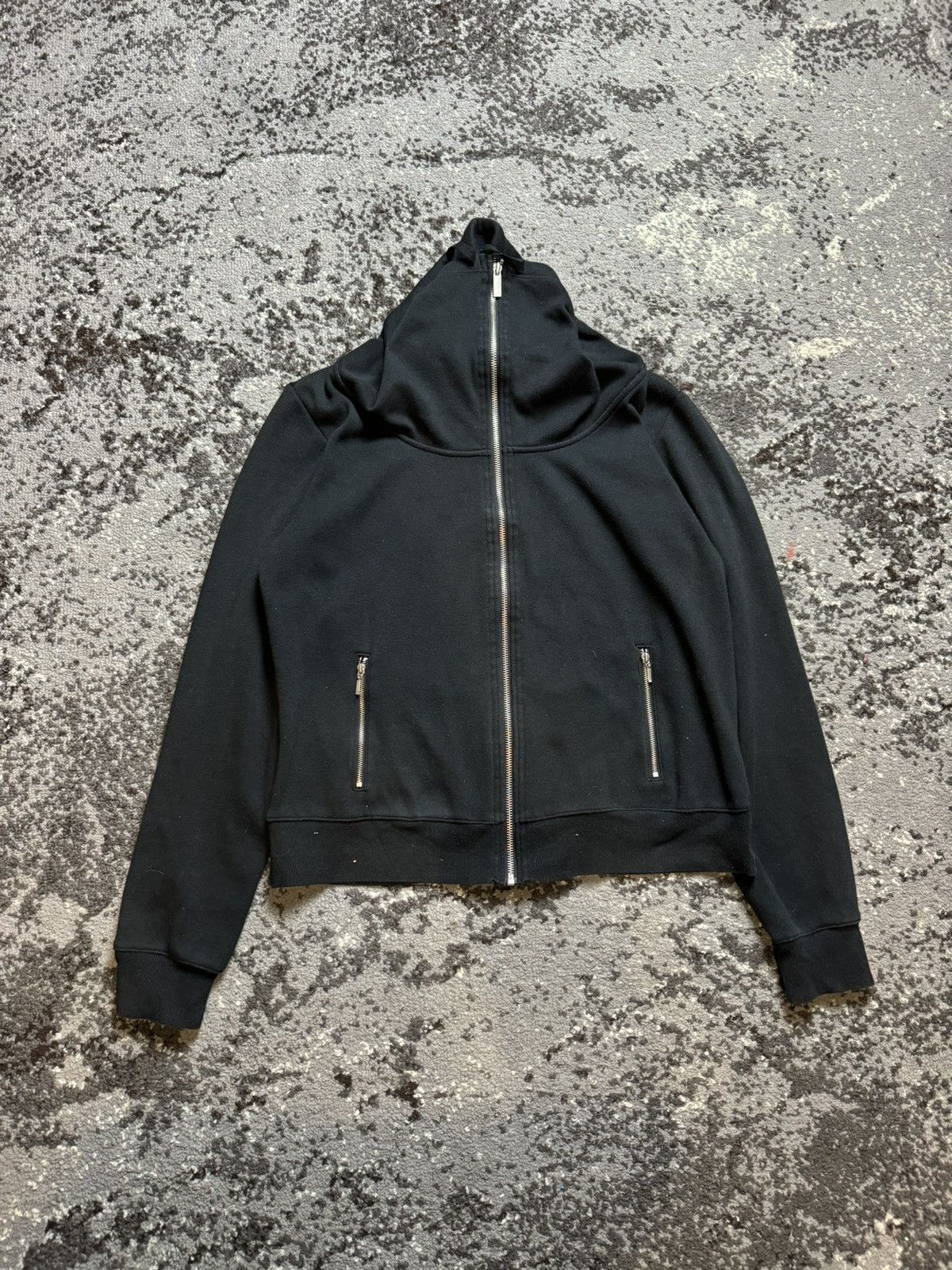 Japanese Brand × Vintage Vintage Y2K High collar Owens Style Avantgarde Hoodie Size US S / EU 44-46 / 1 - 1 Thumbnail
