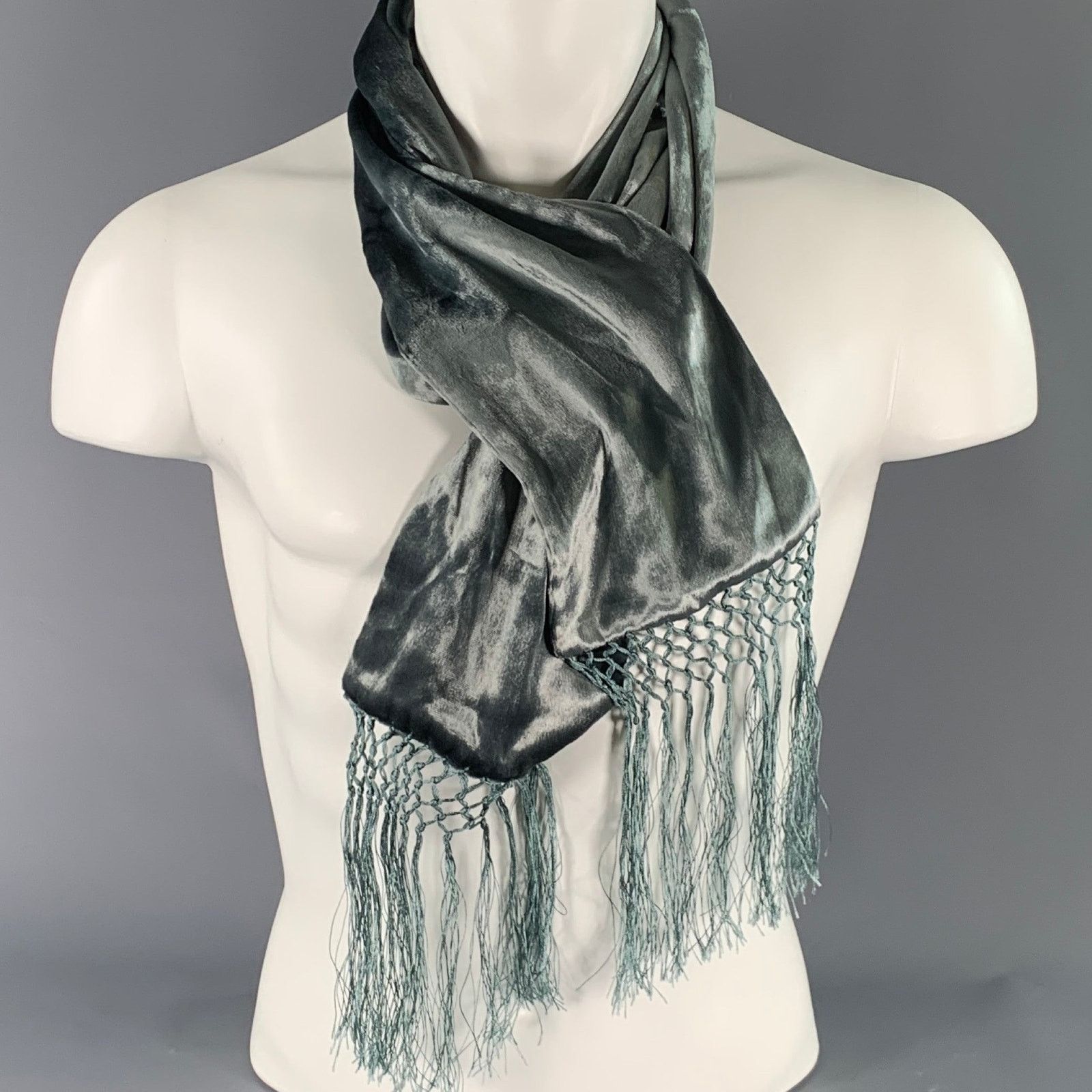 Max Mara MAX MARA Silver Scarves Size ONE SIZE - 1 Thumbnail