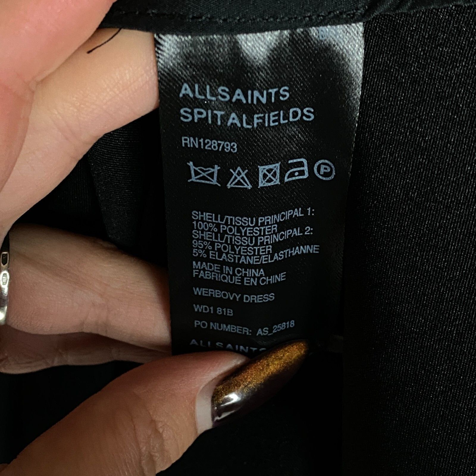 Allsaints Allsaints Dress Women's Size US 10 Black Short Sleeve ` Size L / US 10 / IT 46 - 5 Thumbnail