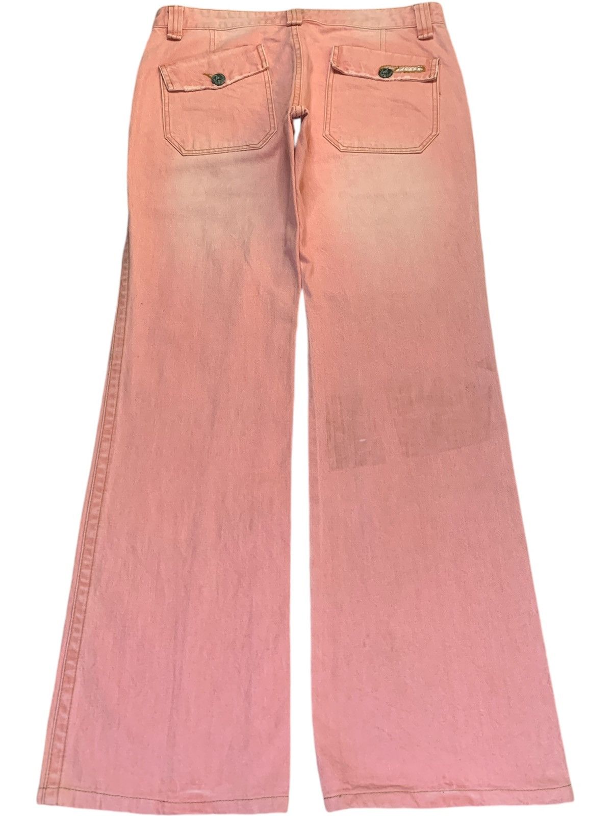 Japanese Brand Vintage Japanese Brand Faded Wash Patched Bootcut Jeans Size US 34 / EU 50 - 2 Thumbnail