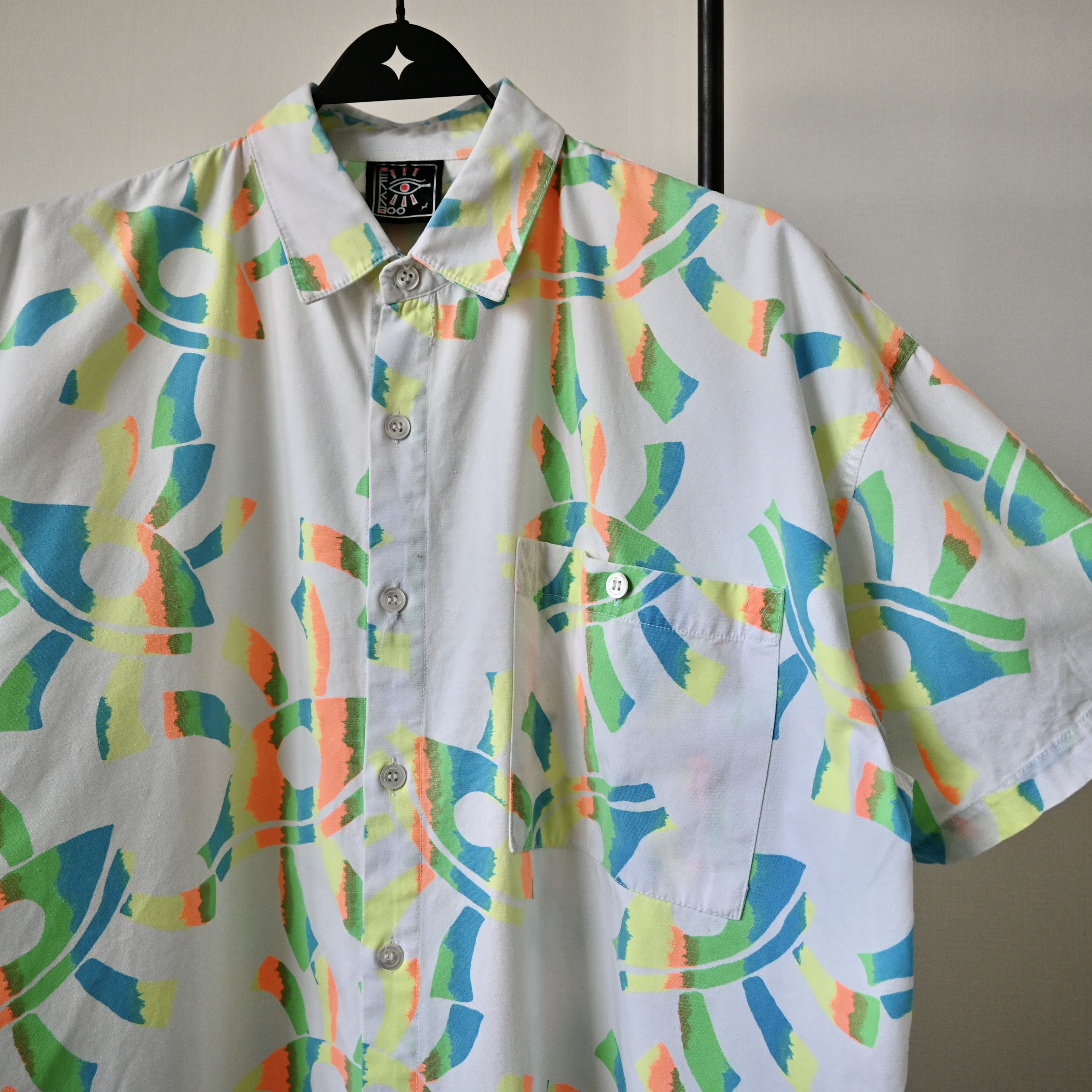 Japanese Brand VTG 1980-1990s PEAKABOO cotton Hawaiian shirt Size US L / EU 52-54 / 3 - 6 Thumbnail