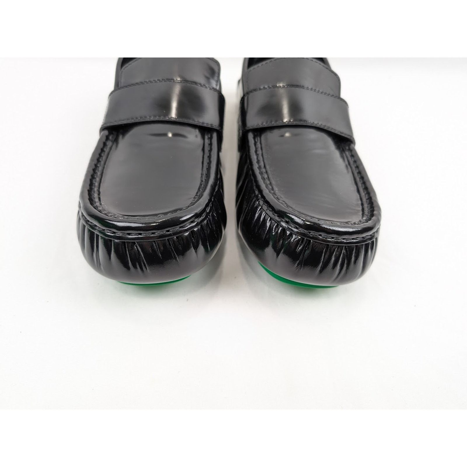 Bottega Veneta o1rshd1 Latex Lux Ride Loafers in Black-Parakeet Size US 11 / EU 44 - 16 Thumbnail