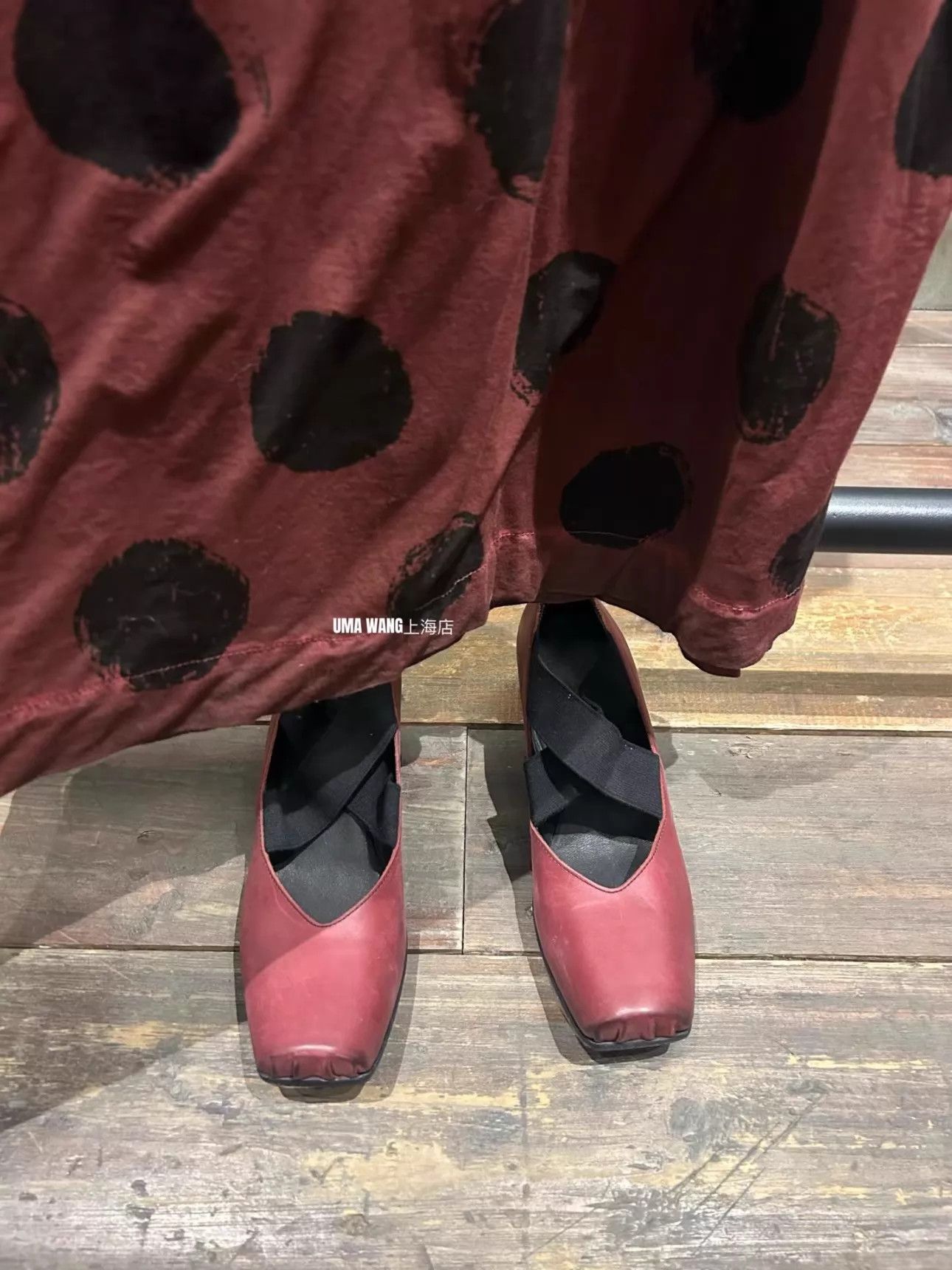 Uma Wang UmaWang Ballet Flats Low Heel Dark Red 38 Size US 7.5 / IT 37.5 - 8 Thumbnail