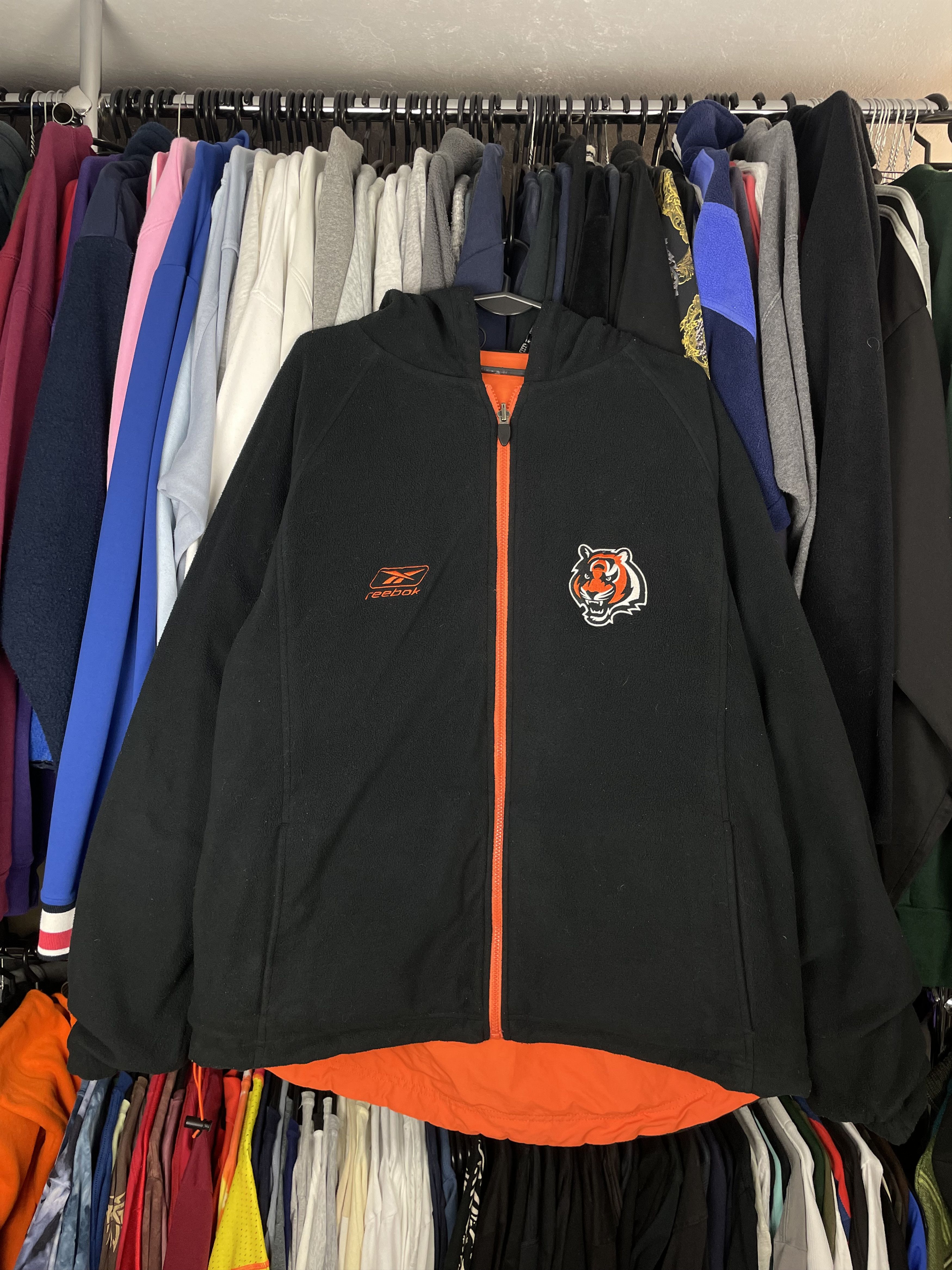 NFL × Reebok × Vintage Vintage Reebok reveresible jacket cincinnati bengals jacket Size US L / EU 52-54 / 3 - 1 Thumbnail