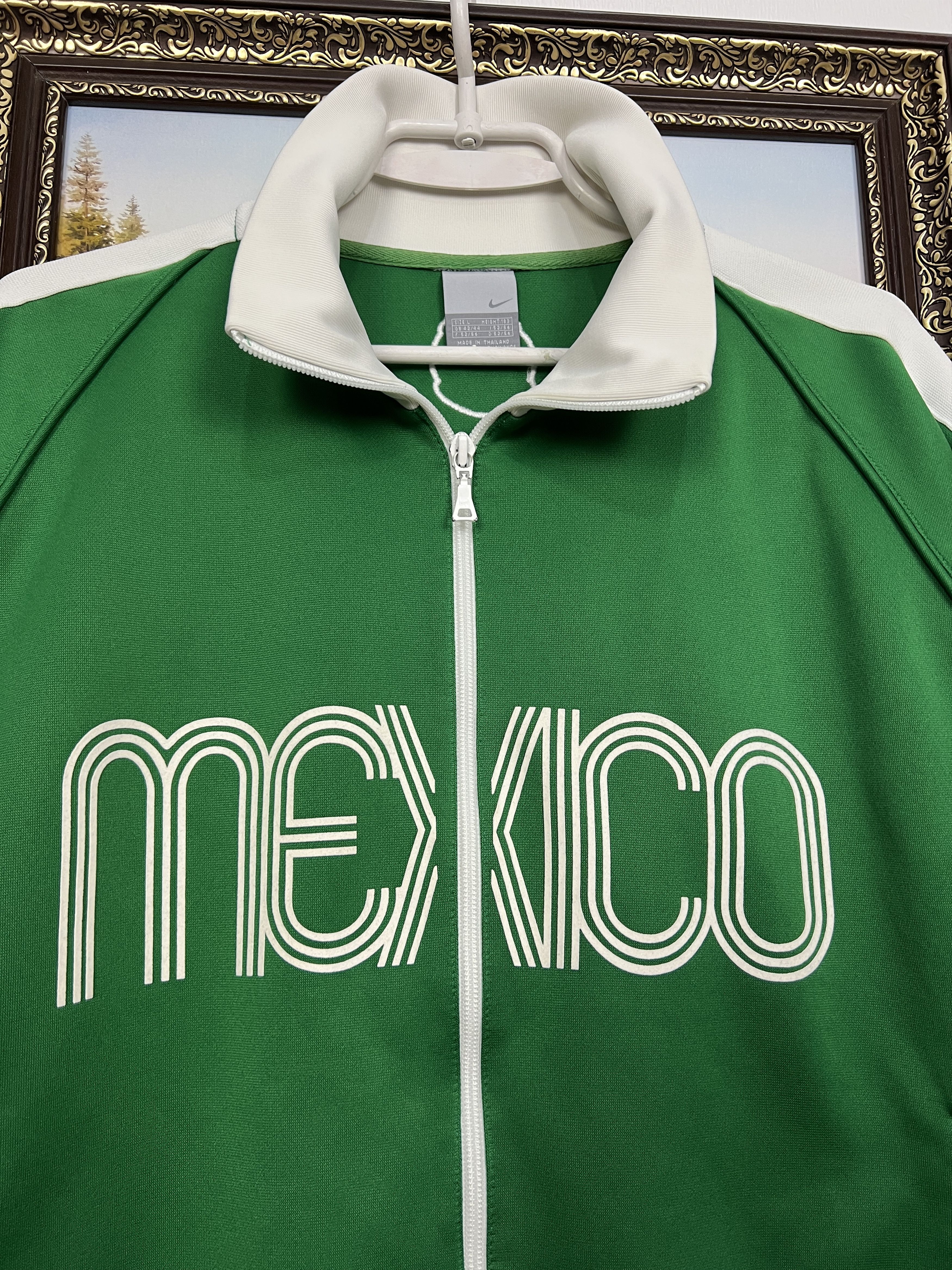 Nike Mexico World Cup Football Jacket Soccer Track Top Zip Size US L / EU 52-54 / 3 - 3 Thumbnail