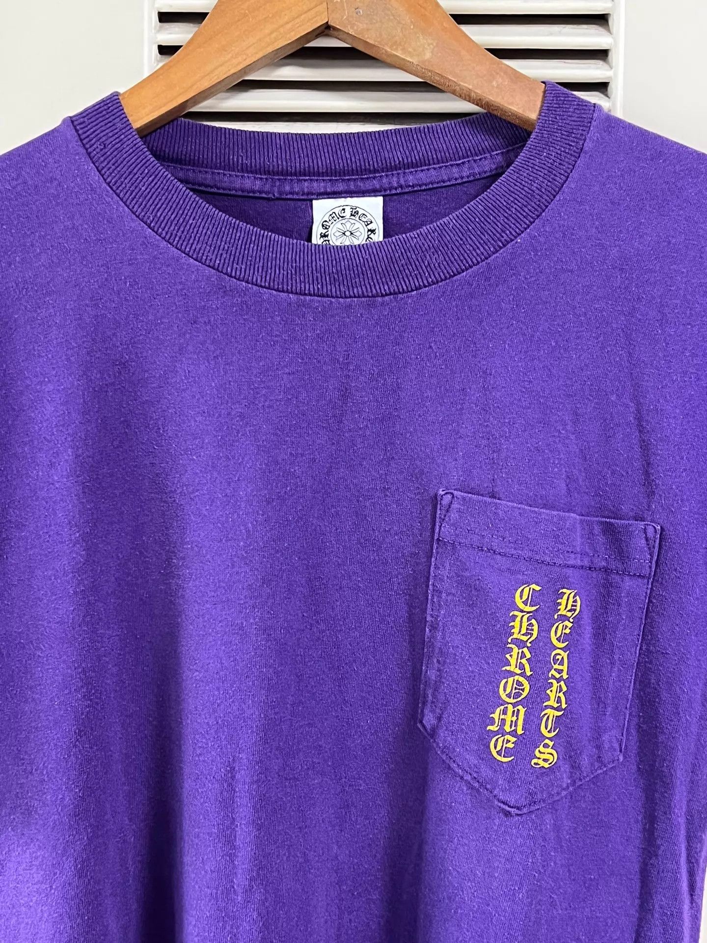 Chrome Hearts CHROME HEARTS Purple SS Tee S (Pocket/Back Logo) Classic Size US S / EU 44-46 / 1 - 3 Thumbnail