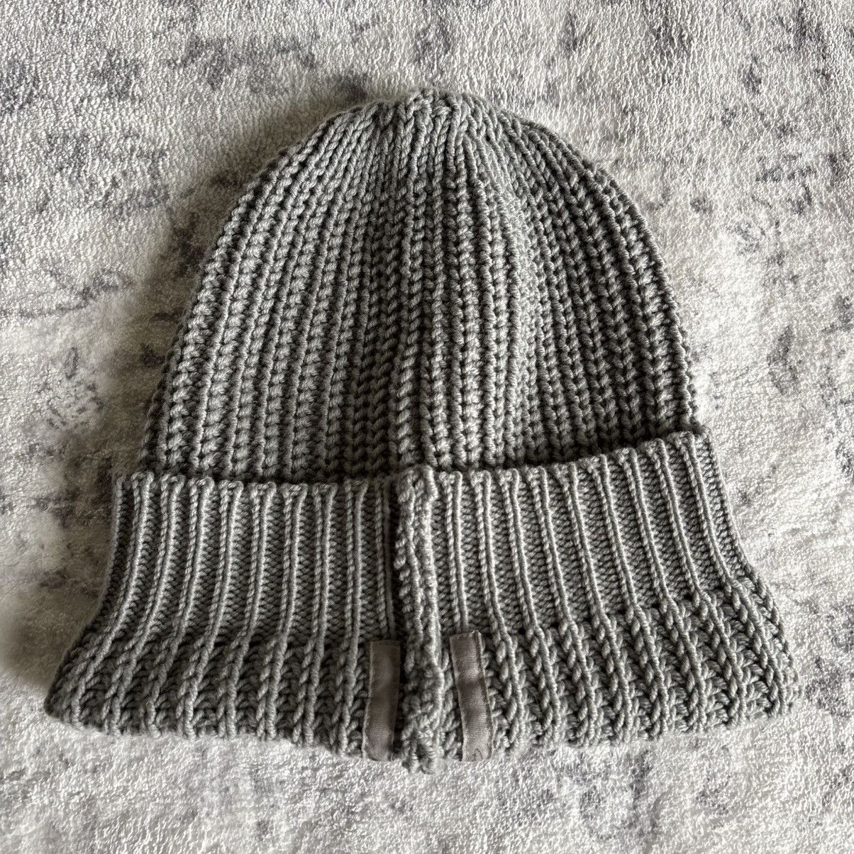 Pre-owned Rick Owens Fw14 Moody Long Knitted Beanie In Gray