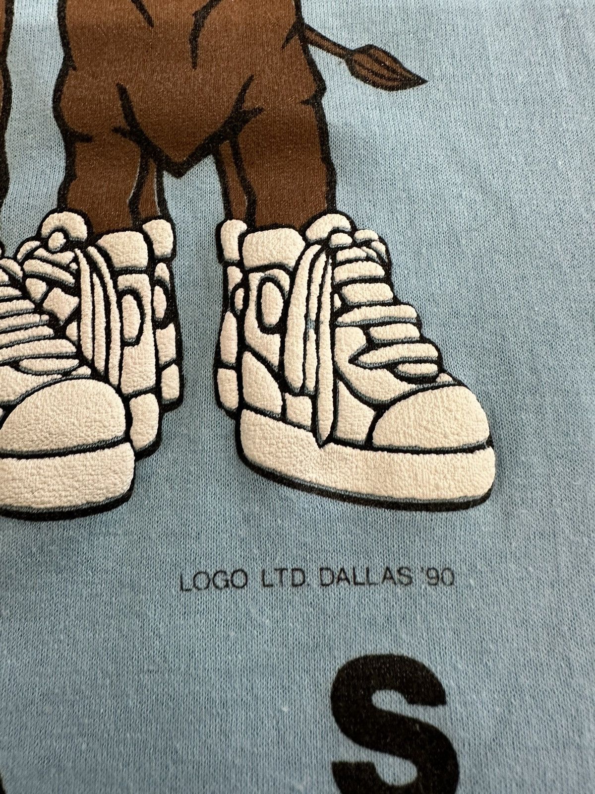 Hanes × Vintage Vintage 90s Dallas Texas Moose Cartoon T-Shirt Size M / US 6-8 / IT 42-44 - 5 Thumbnail