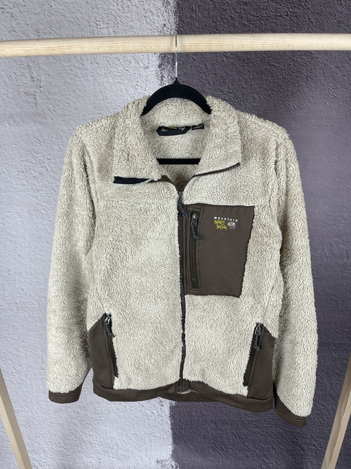 Mountain Hardwear Vintage Mountain Hardwear Fuzzy Shag Fleece Jacket Brown Size M / US 6-8 / IT 42-44 - 2 Thumbnail