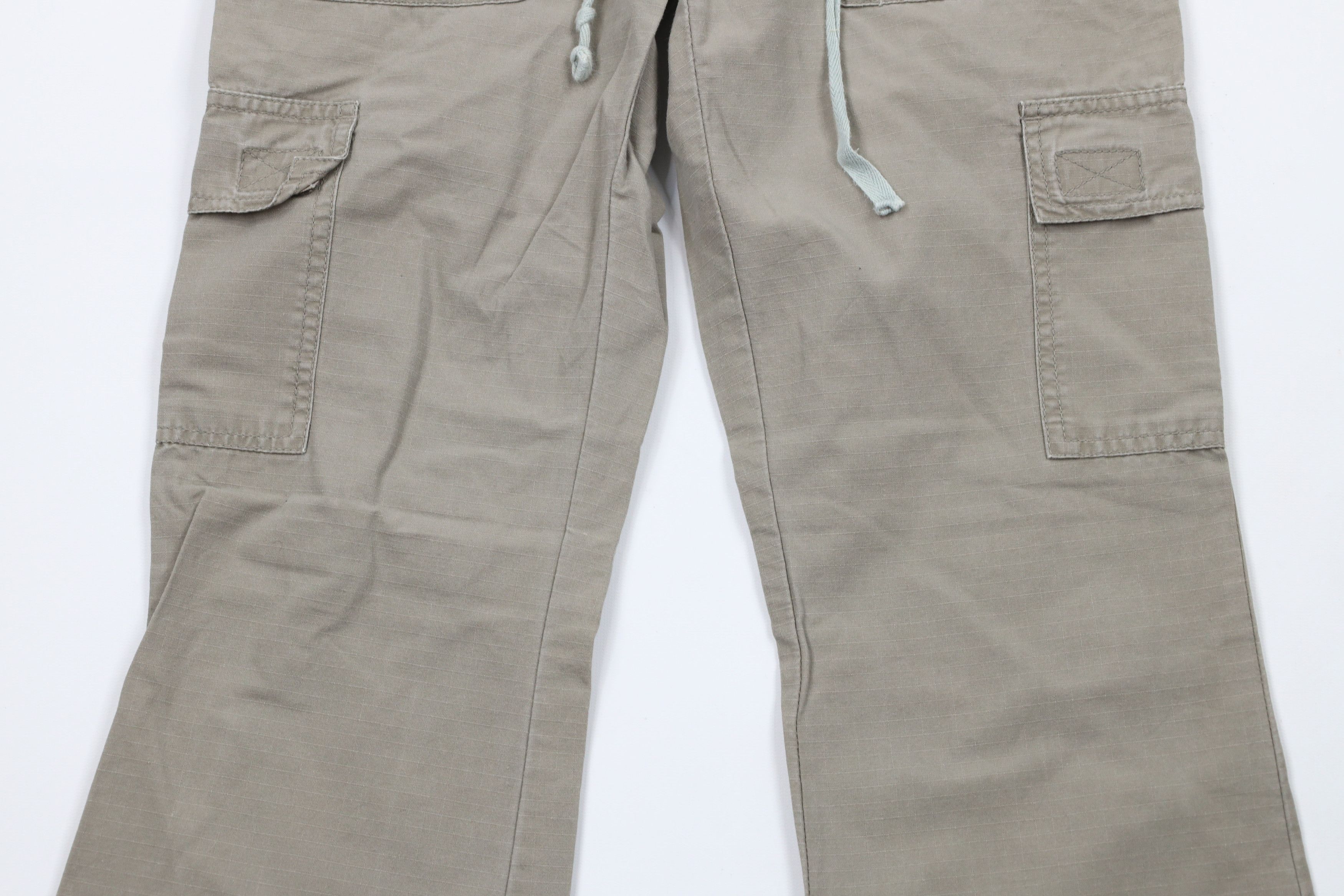 Vintage Vintage 90s Y2K Streetwear Doll Ripstop Flared Cargo Pants Size 26" / US 2 / IT 38 - 3 Thumbnail