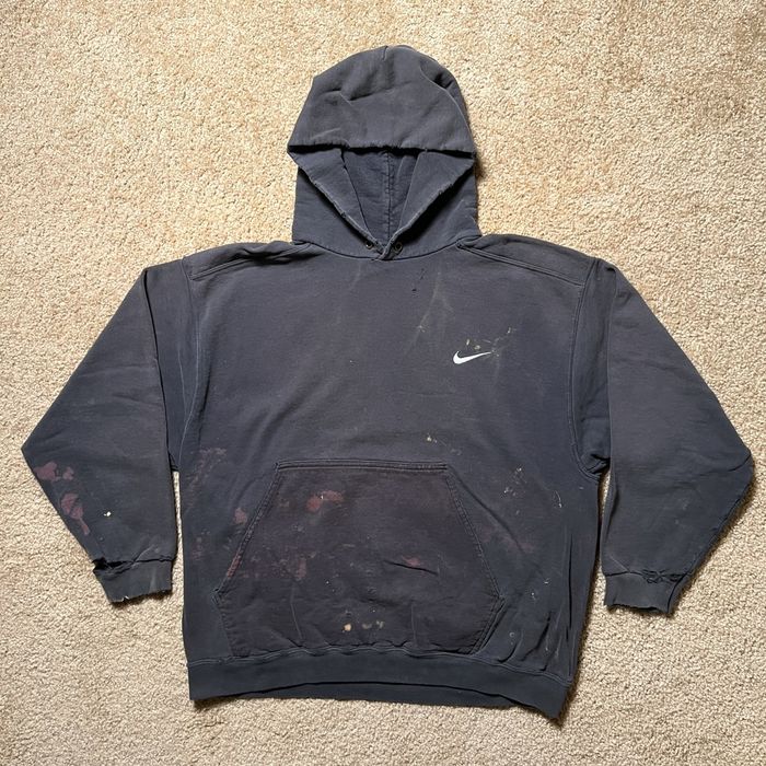 Black vintage nike hoodie hot sale