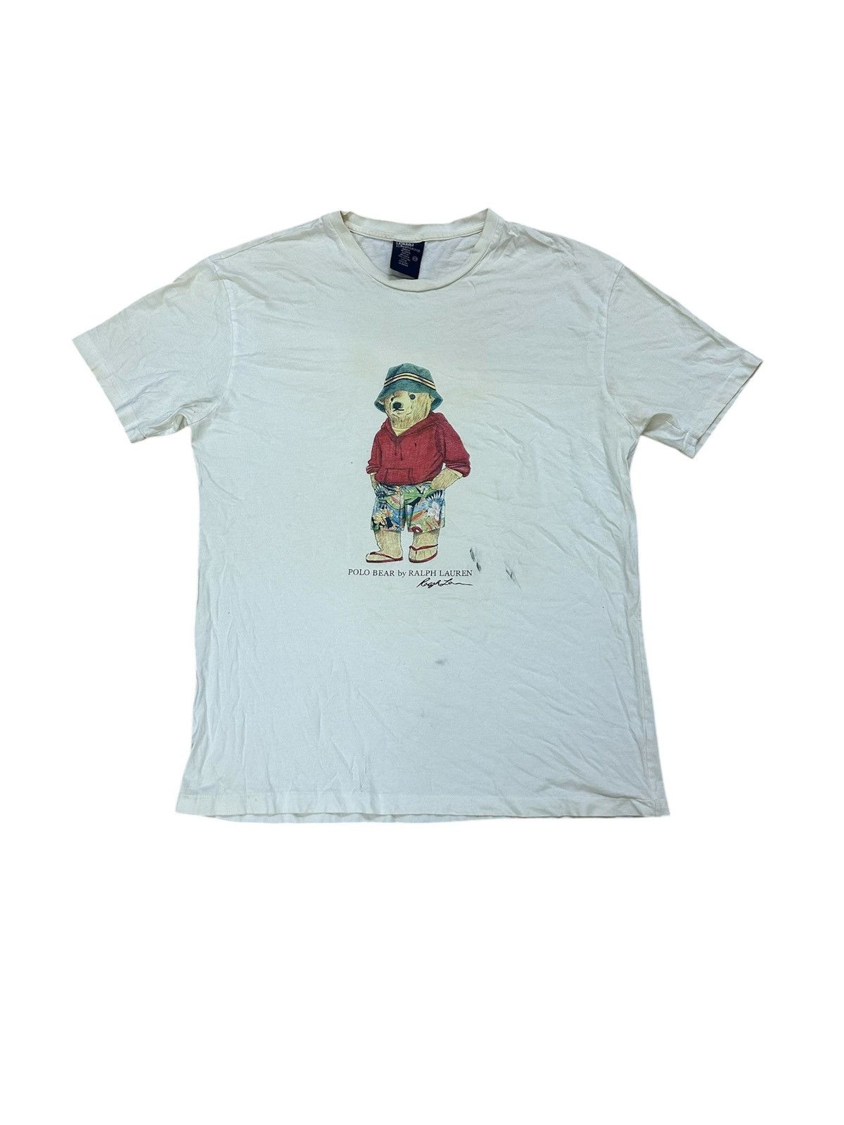 Polo Ralph Lauren × Vintage Vintage Polo Ralph Lauren Hawaii Polo Bear Tee Size US M / EU 48-50 / 2 - 1 Thumbnail