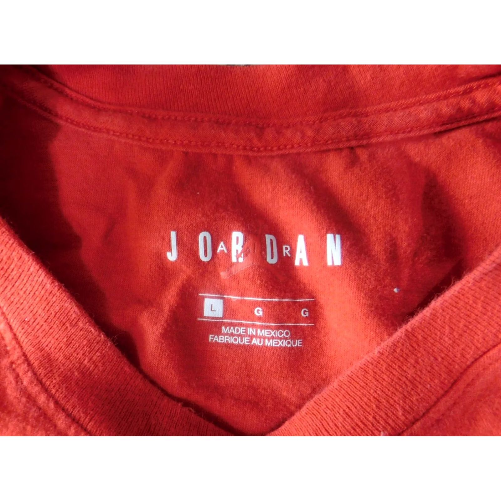 Jordan Brand Air Jordan Shirt Large Mens red Retro classic nike graphic casual nba Size US L / EU 52-54 / 3 - 6 Thumbnail