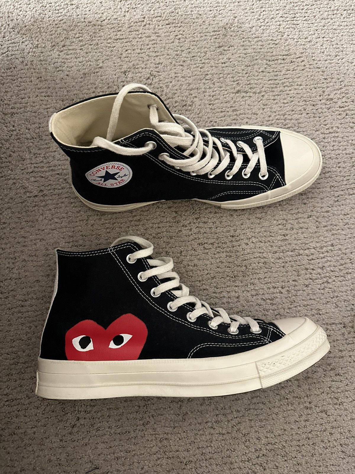 Converse comme des garcons fake hot sale vs real