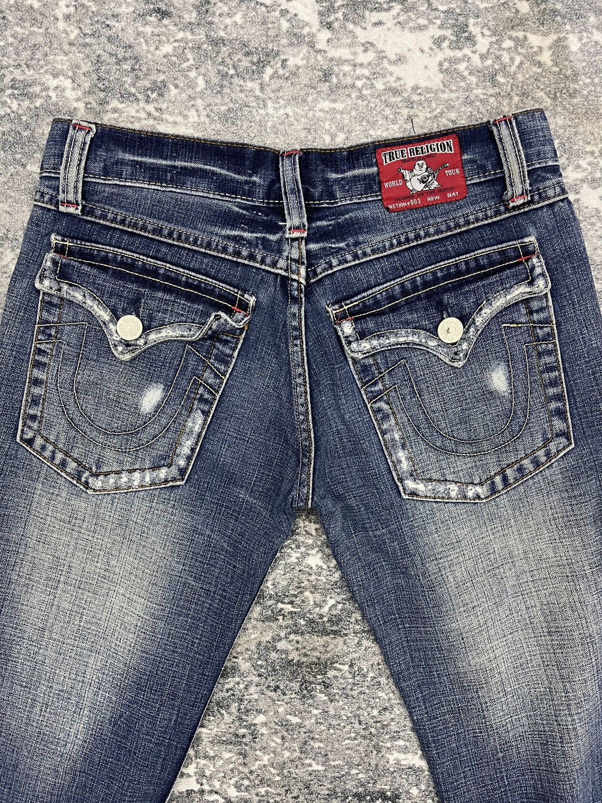 True Religion True Religion Big Rig "Stone & Tint" Bootcut Jeans Size 30" / US 8 / IT 44 - 10 Thumbnail