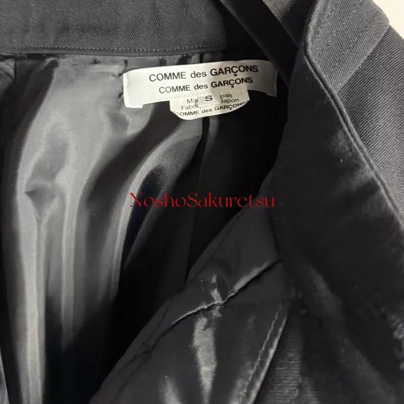 Comme des Garcons Comme Des Garcons Wool stand-up collared college pleated d Size S / US 4 / IT 40 - 4 Thumbnail