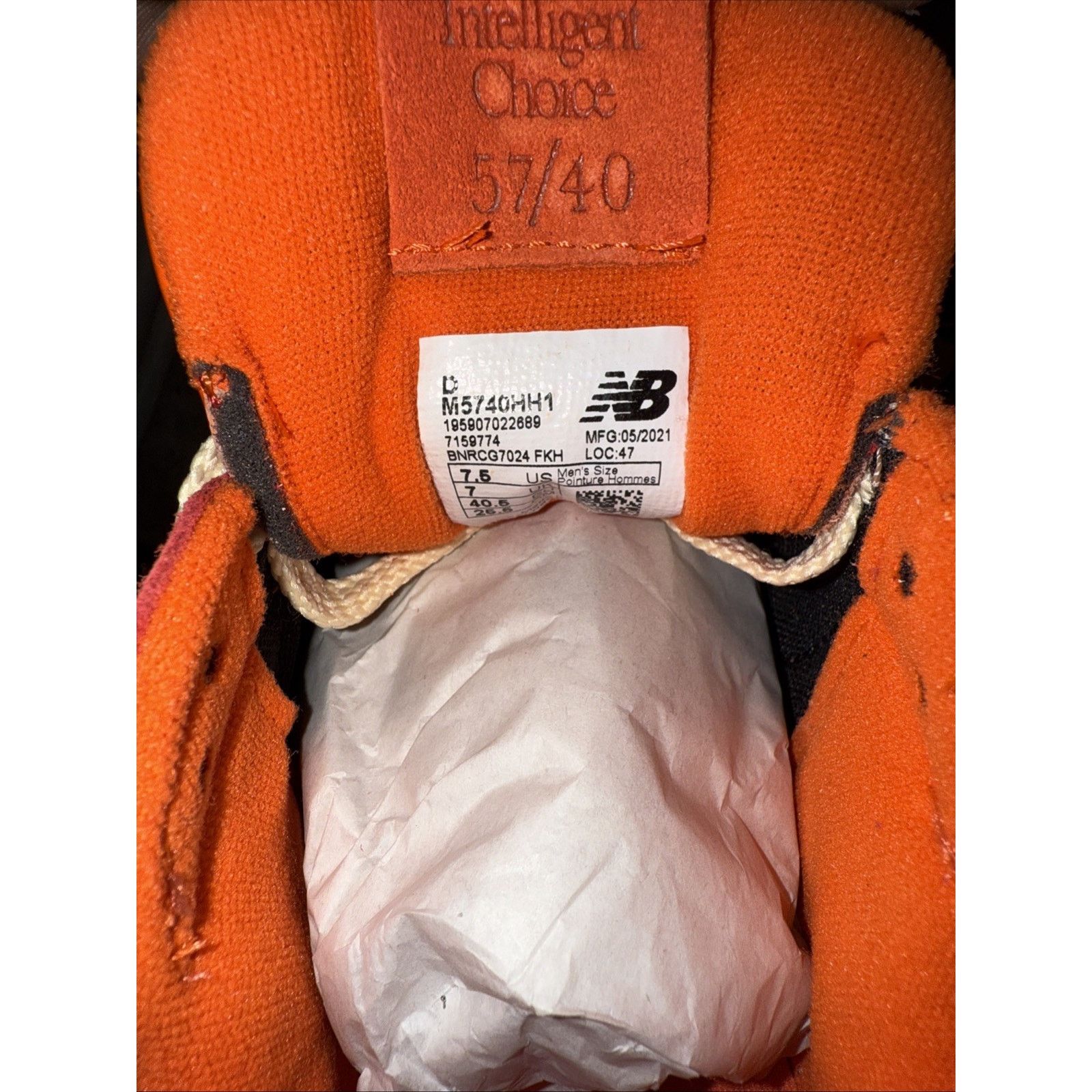 New Balance New Balance 57/40 Concepts (Special Box) Orange Size 7.5 Size US 7.5 / EU 40-41 - 7 Thumbnail