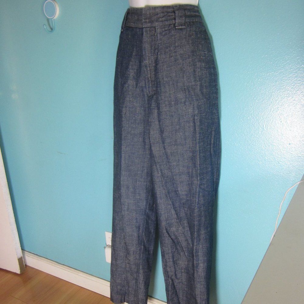 Rag & Bone Rag & Bone Womens Size 8 Claud Indigo Hemp & Cotton Trouser Size 28" / US 6 / IT 42 - 12 Thumbnail