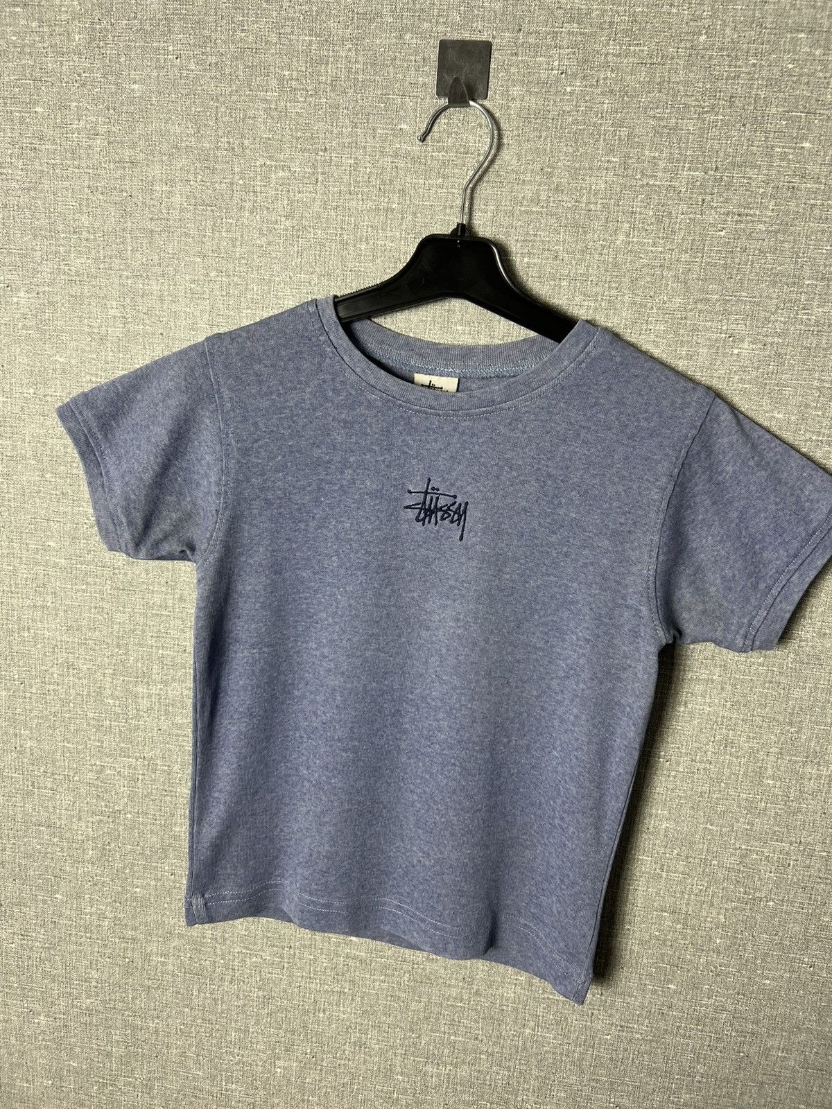 Stussy × Vintage Rare Vintage Stussy Made in USA Embroidered Center Logo Tee Size S / US 4 / IT 40 - 2 Thumbnail