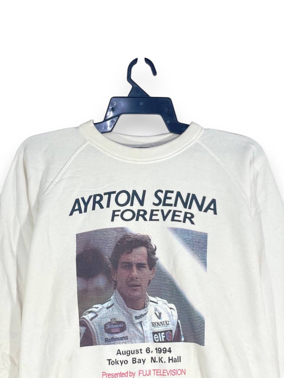 Other Vintage 90s 1994 ayrton senna sweatshirt jumper size L Size US L / EU 52-54 / 3 - 2 Thumbnail