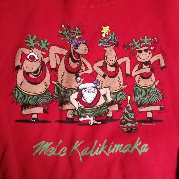 Other Vintage Crazy Shirts Mele Kalikimaka Christmas Sweatshirt Size US M / EU 48-50 / 2 - 1 Thumbnail